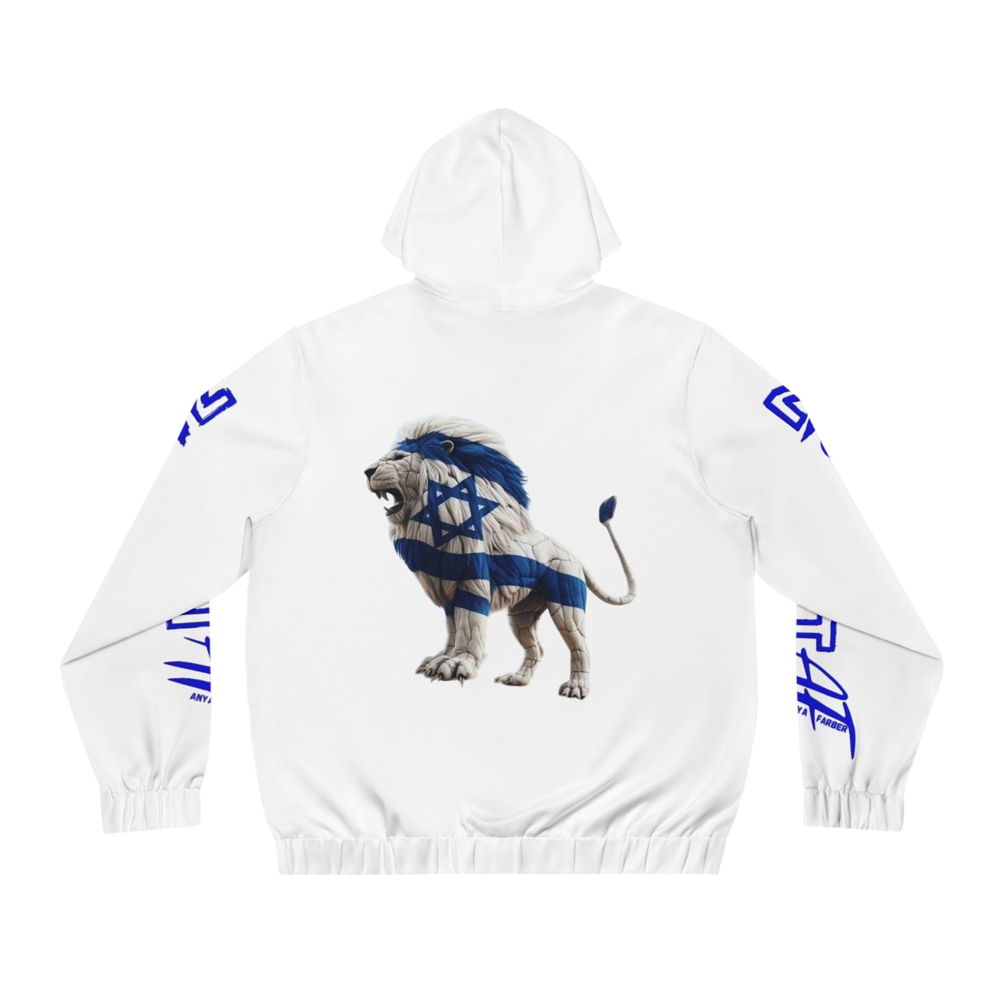 HOODIES Zionist AF  Israel Lion Full-Zip Hoodie