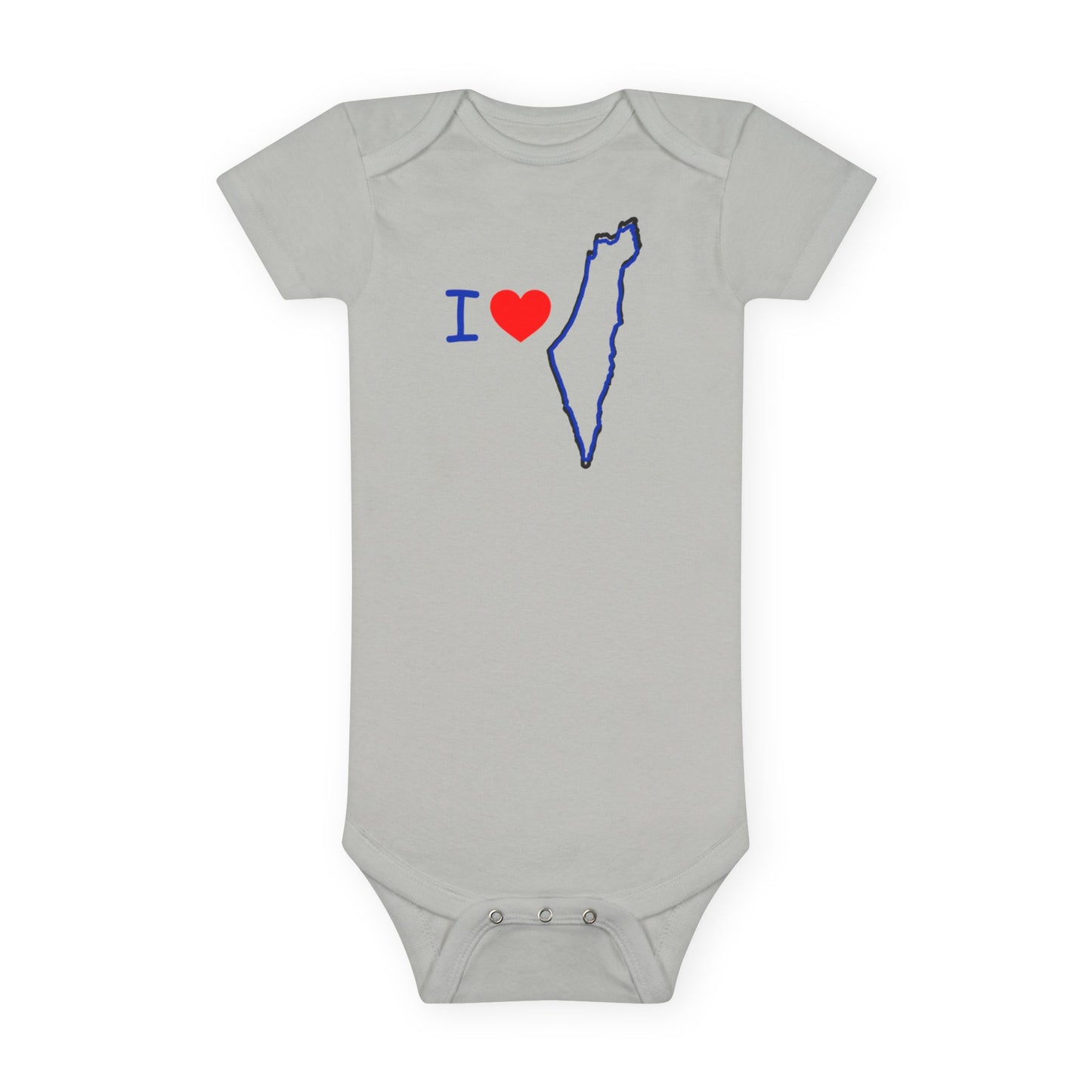 KIDS/INFANT "I Love Israel "Short Sleeve Onesie