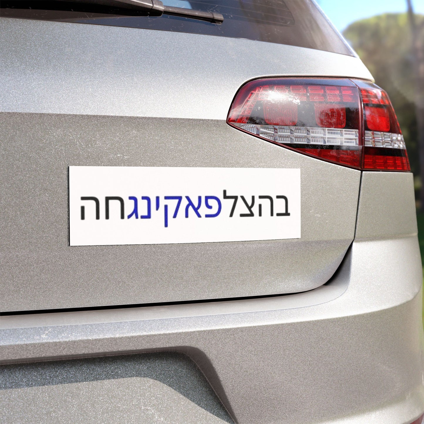 Zionist AF "Bahatzlifukingchah" Car Magnets