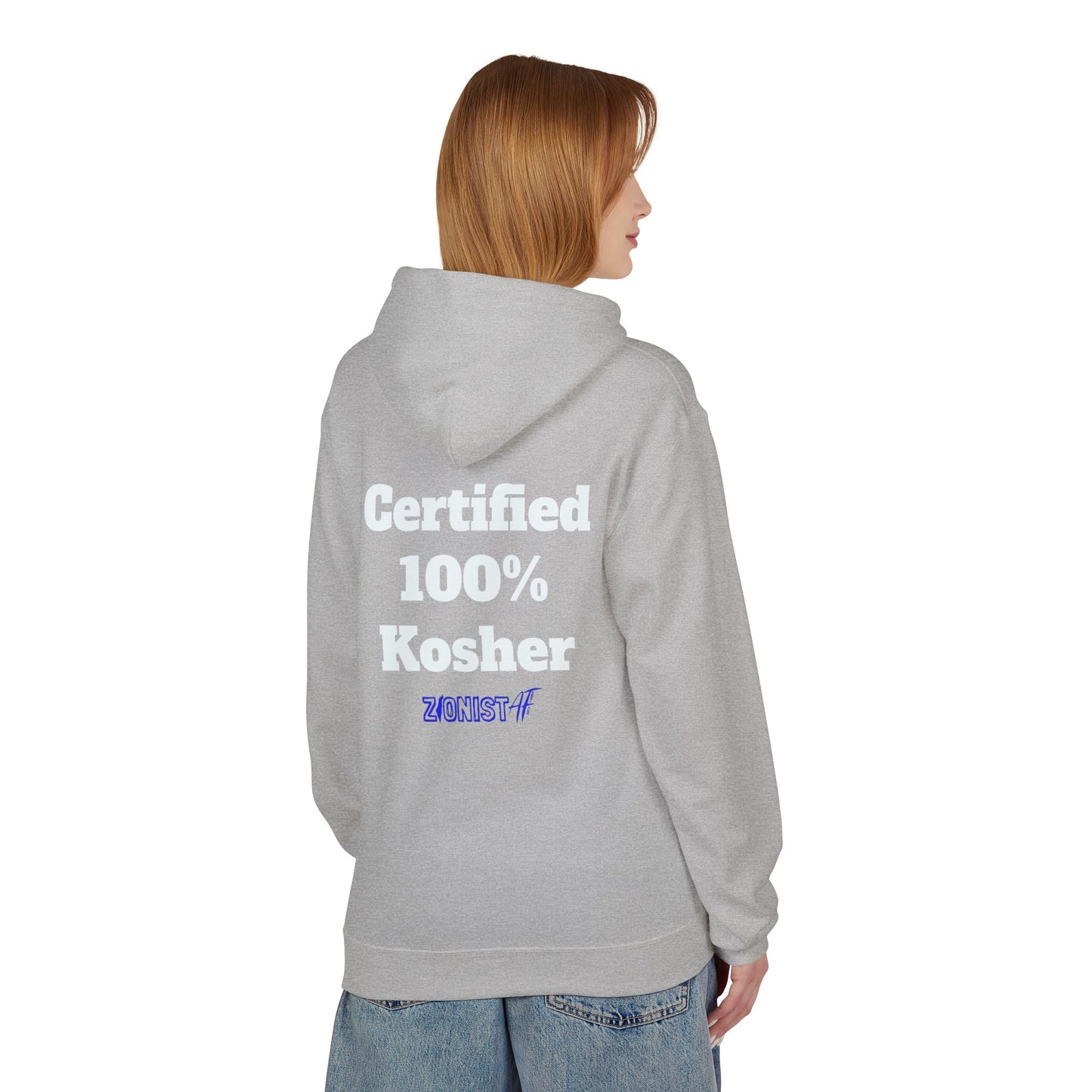 HOODIES "Kosher" Sweatshirt  Zionist AF Fleece Hoodie