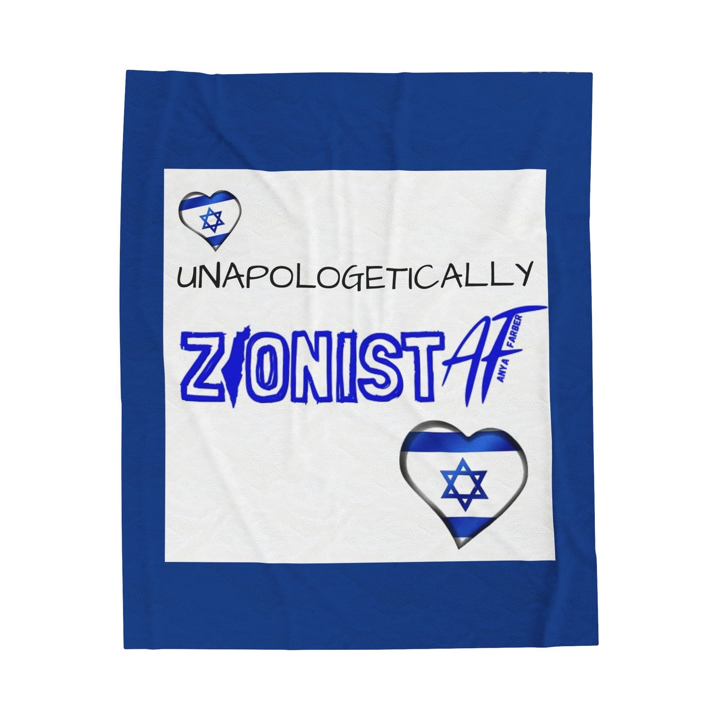 HOME/DECOR Zionist AF Velveteen Plush Blanket