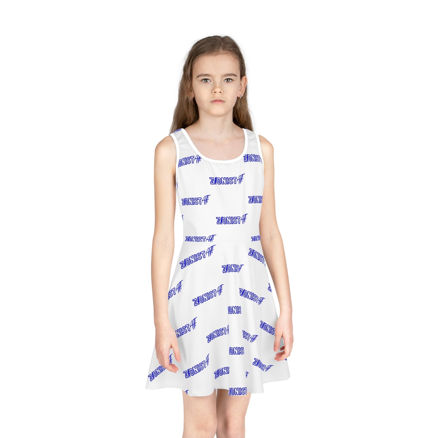 KIDS Zionist AF Girls' Sleeveless Sundress