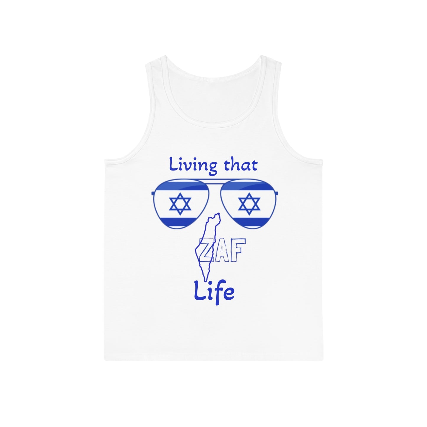 Zionist AF ZAF  Softstyle™ Tank Top one sided