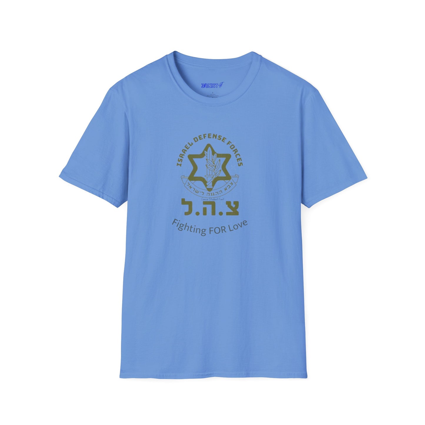 Zionist AF IDF Fighting For Love  Softstyle T-Shirt