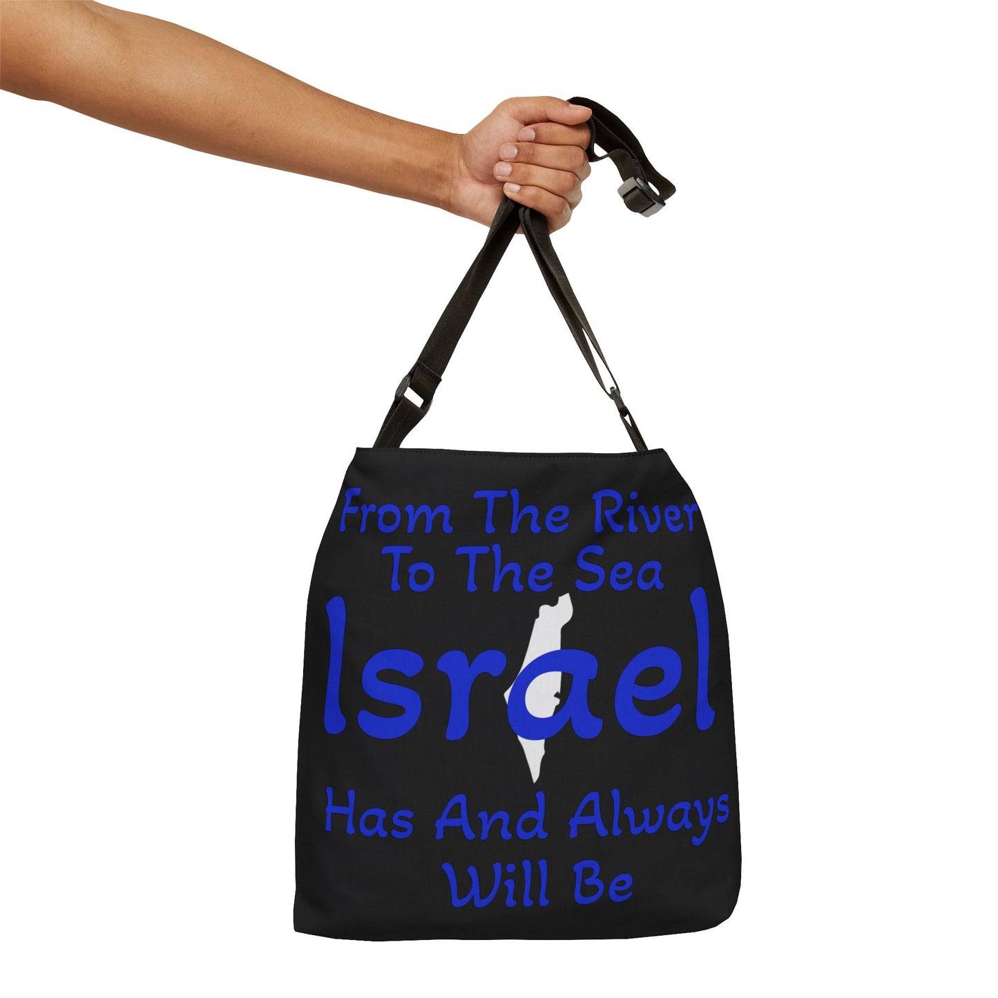 BAGS 2 Sided Zionist AF "From The River To The Sea"  Lioness Warrior Adjustable Tote Bag (AOP)