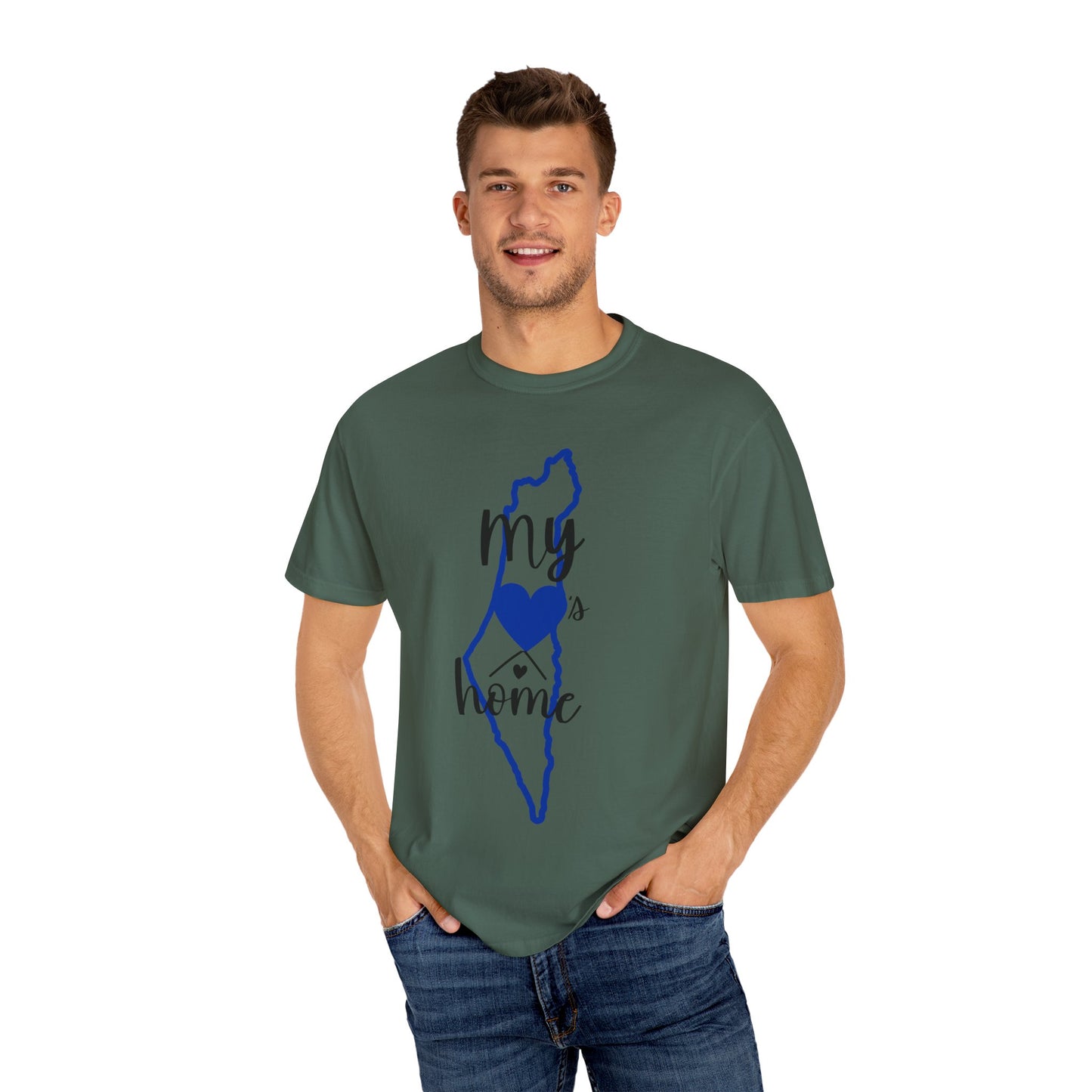 "Israel Is My Home" Unisex Garment-Dyed T-shirt by Zionist AF inspired by Hillary