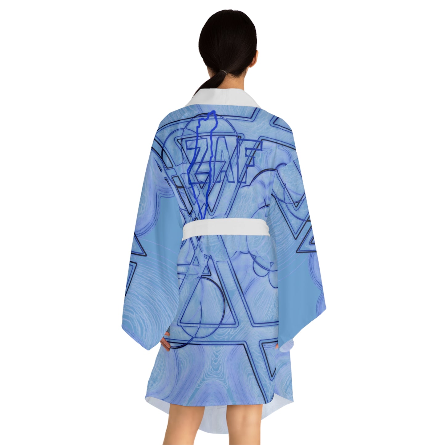 Women's Zionist AF Long Sleeve Kimono Robe (AOP)