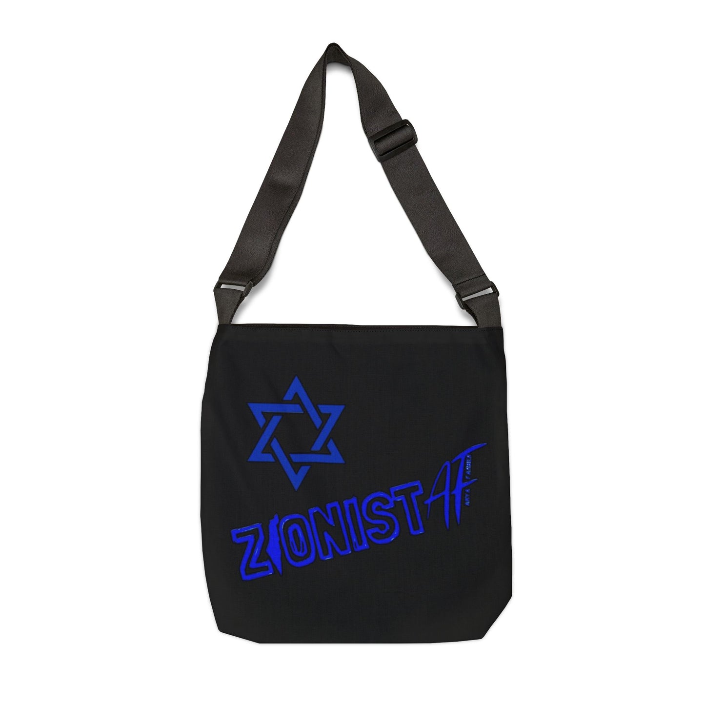 Zionist AF "Map and Star "Adjustable Tote Bag