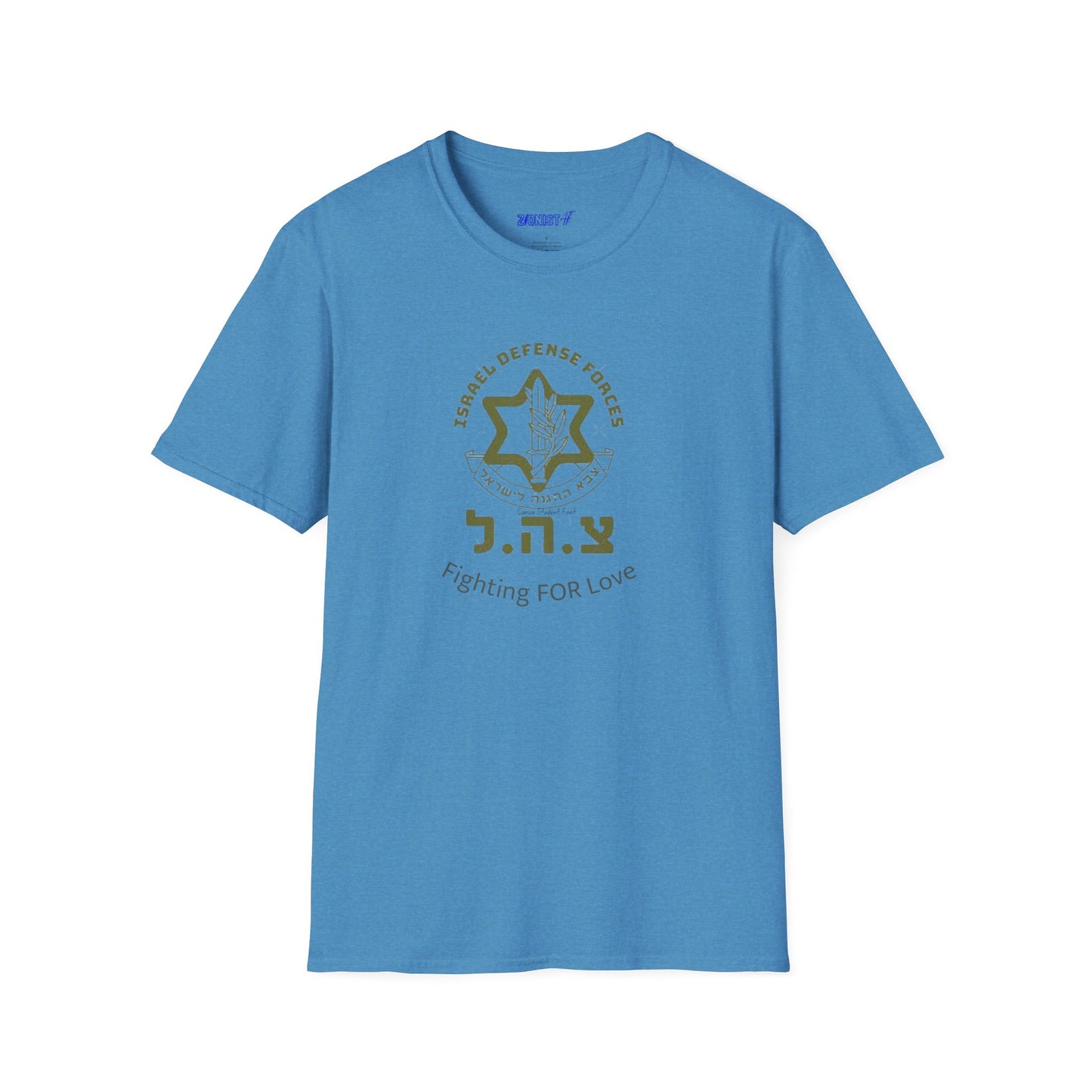 Zionist AF IDF Fighting For Love  Softstyle T-Shirt