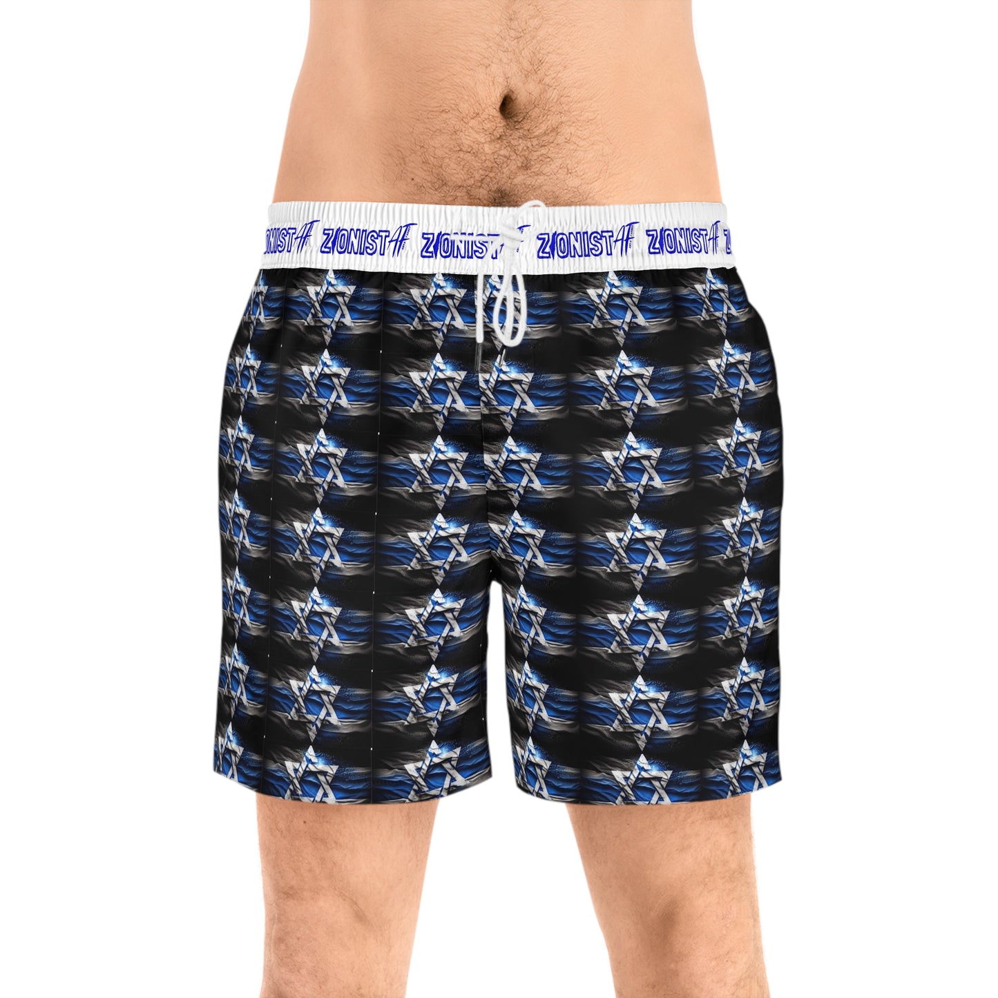 MEN'S SWIM SHORTS Zionist AF Men's Mid-Length Swim Shorts