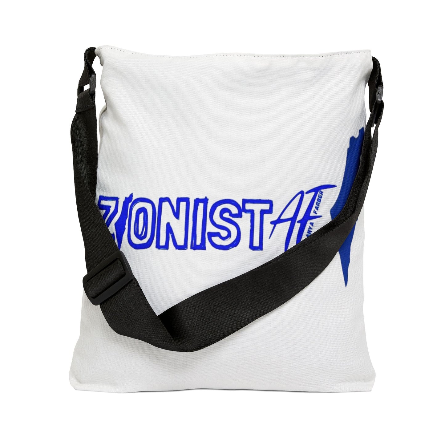 BAGS/TRAVEL Zionist AF "Map and Star "Adjustable Tote Bag