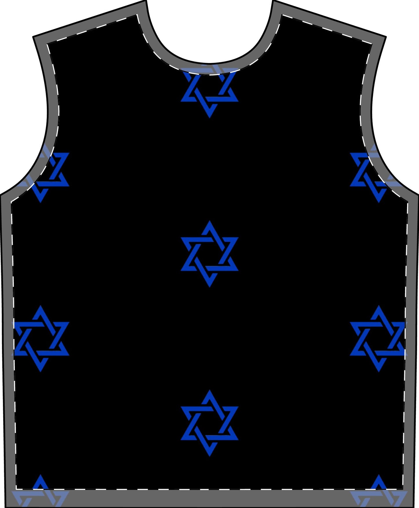 Men's Zionist AF Magan David Pajama Set (AOP)