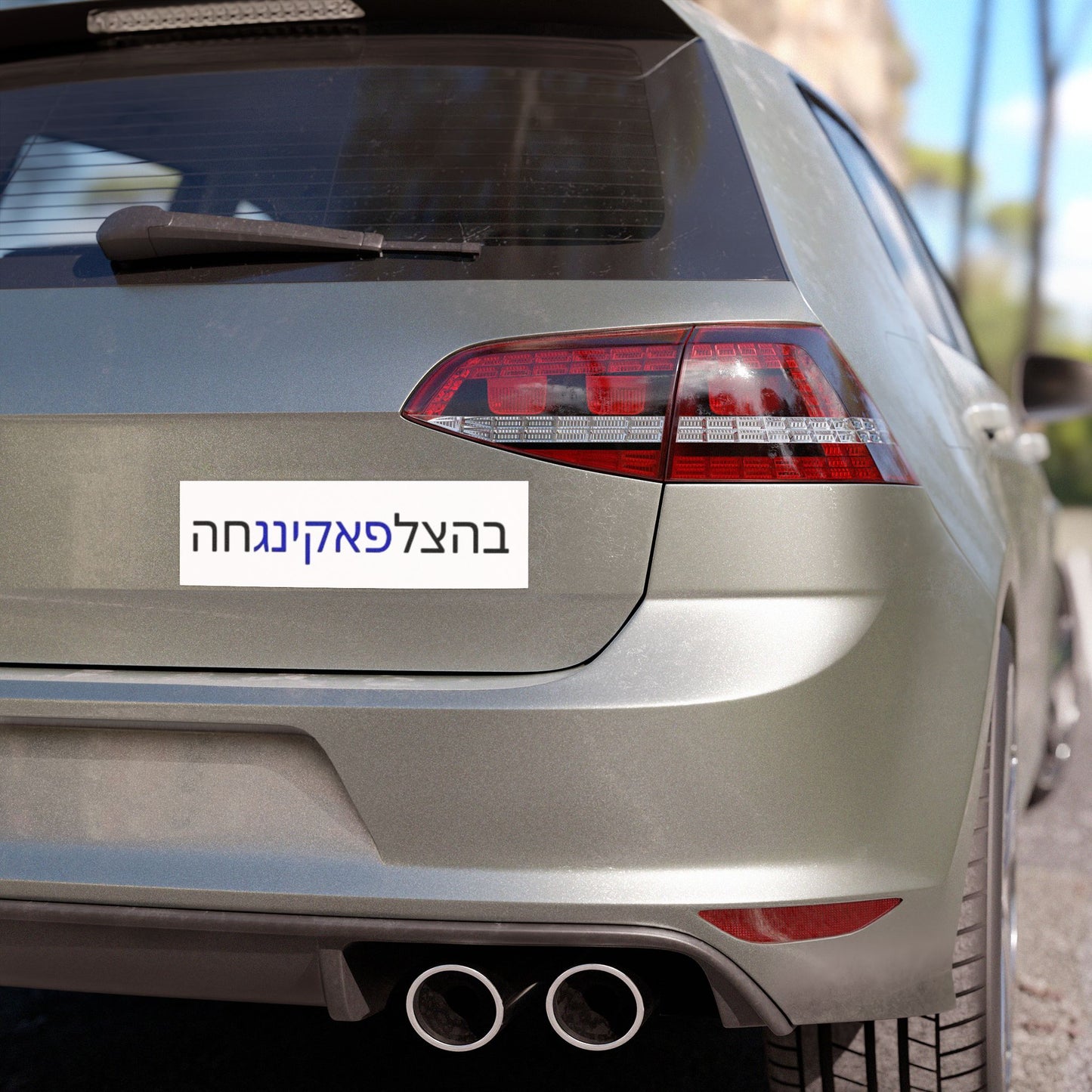 Zionist AF "Bahatzlifukingchah" Car Magnets