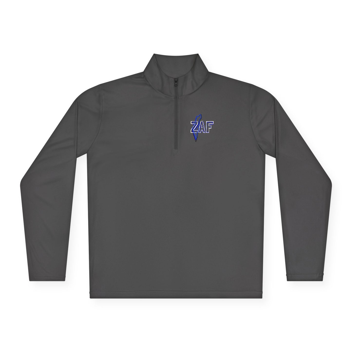 Zionist AF "From The River...Zionist AF ...ONLY way To Be" Quarter-Zip Pullover