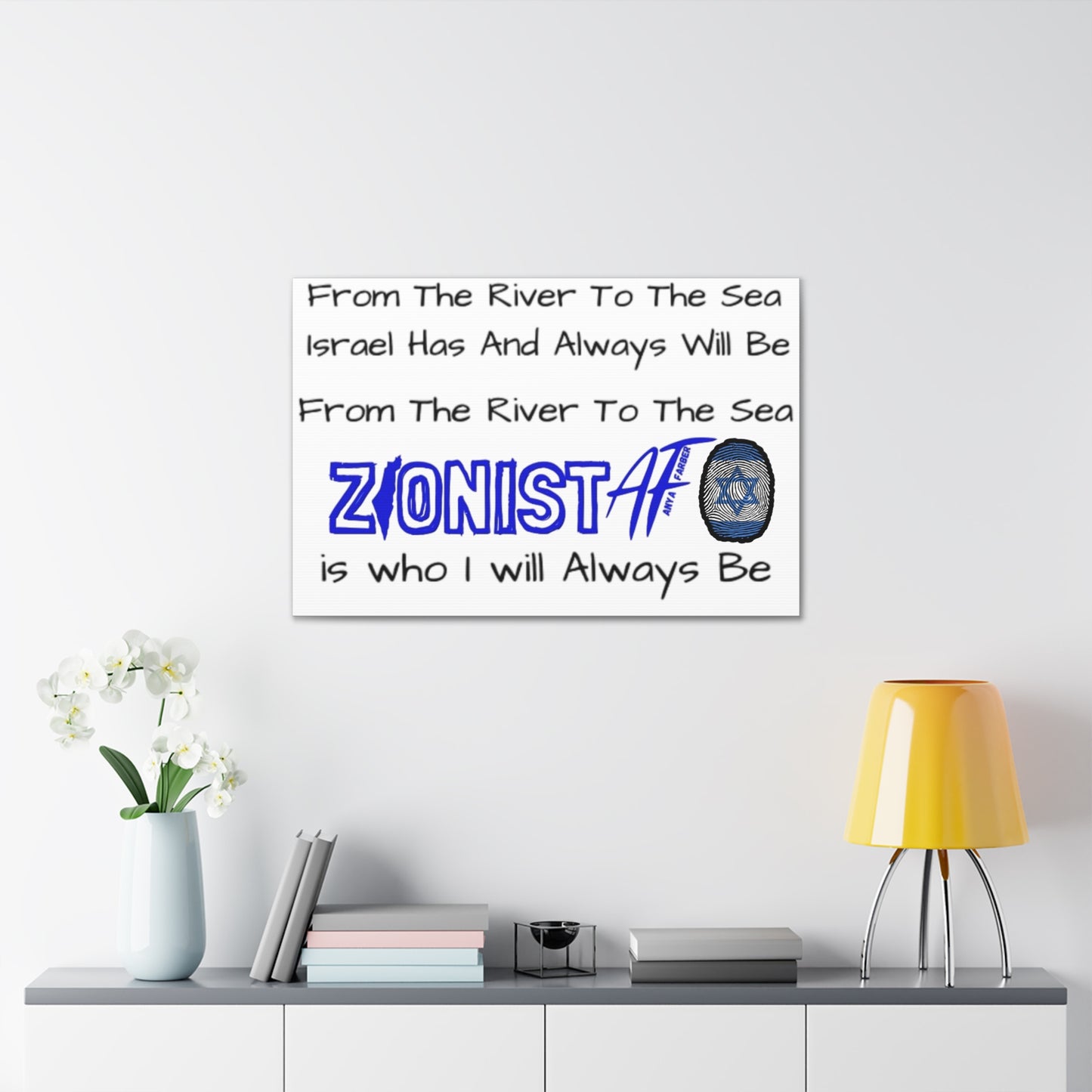 Zionist AF From The River To The Sea Israel Has And Always Will Be Canvas