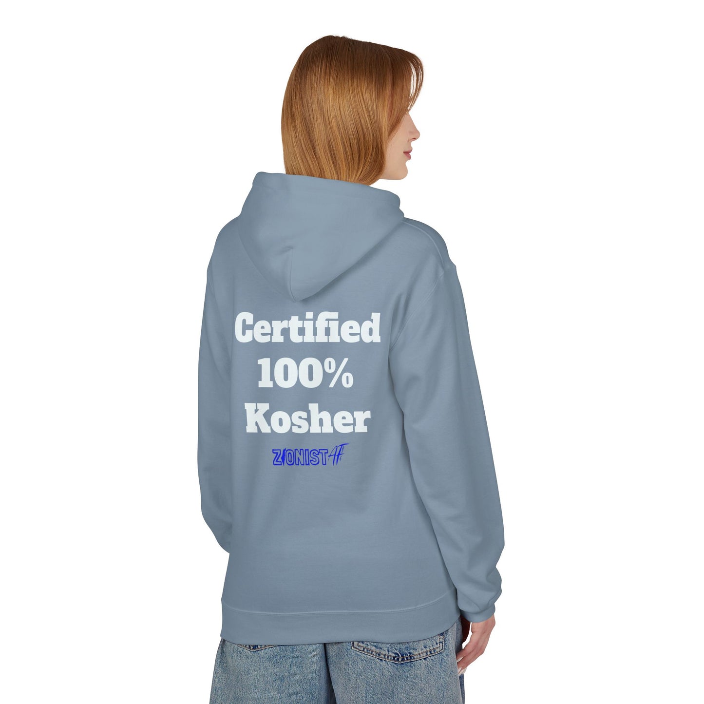 HOODIES "Kosher" Sweatshirt  Zionist AF Fleece Hoodie