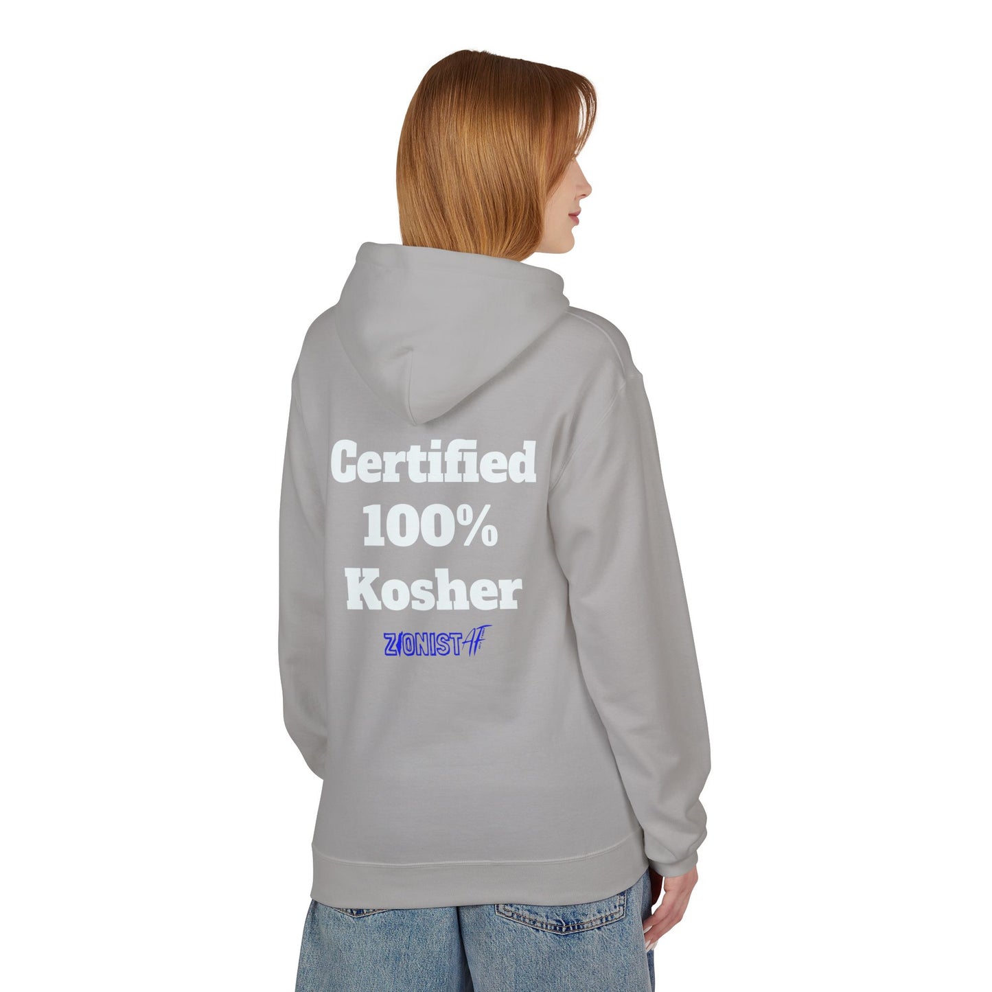 HOODIES "Kosher" Sweatshirt  Zionist AF Fleece Hoodie