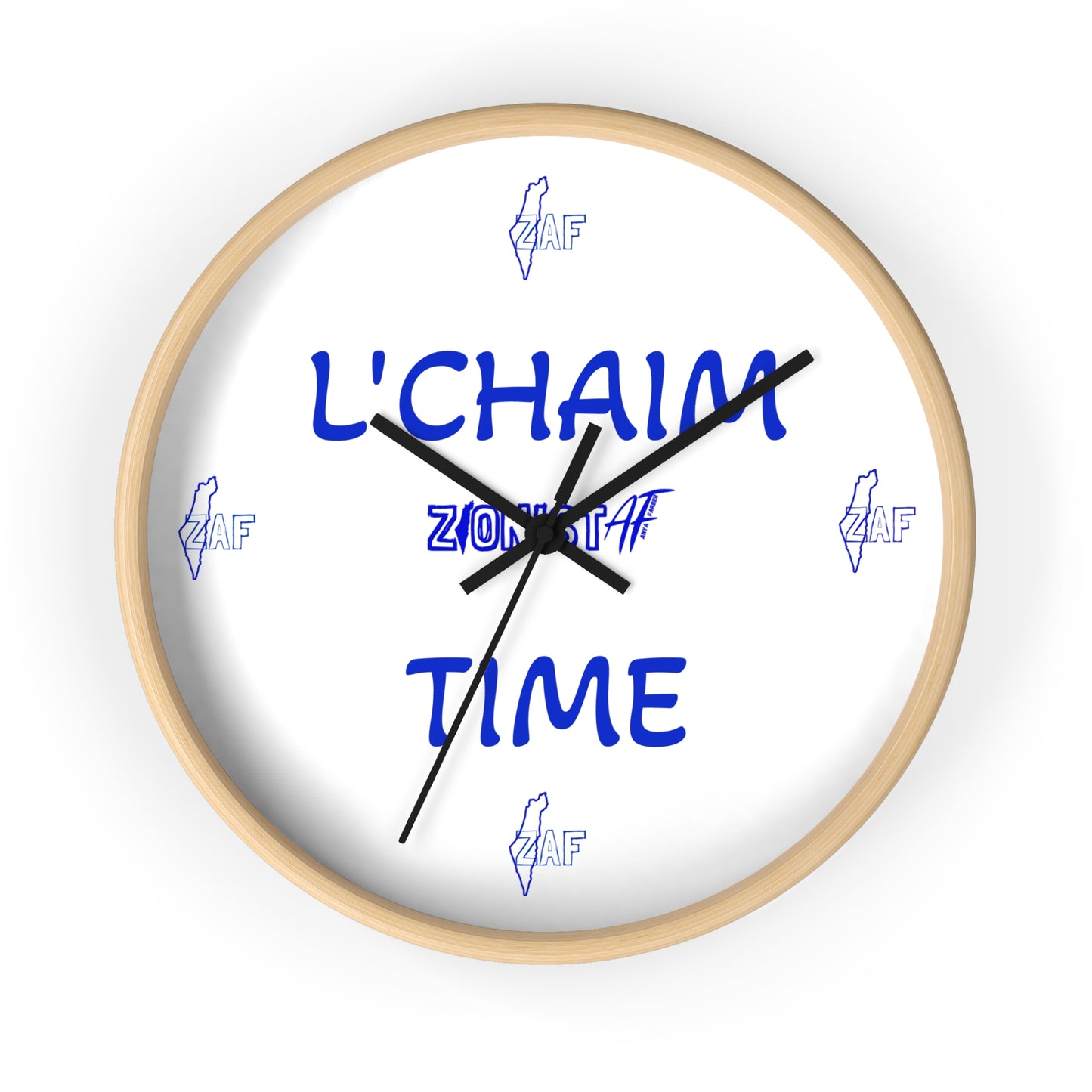 HOME DECOR Wall Clock ZAF L'Chaim Time