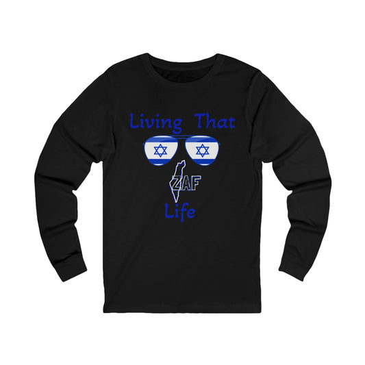 Zionist AF L"Living ZAF" Jersey Long Sleeve Tee