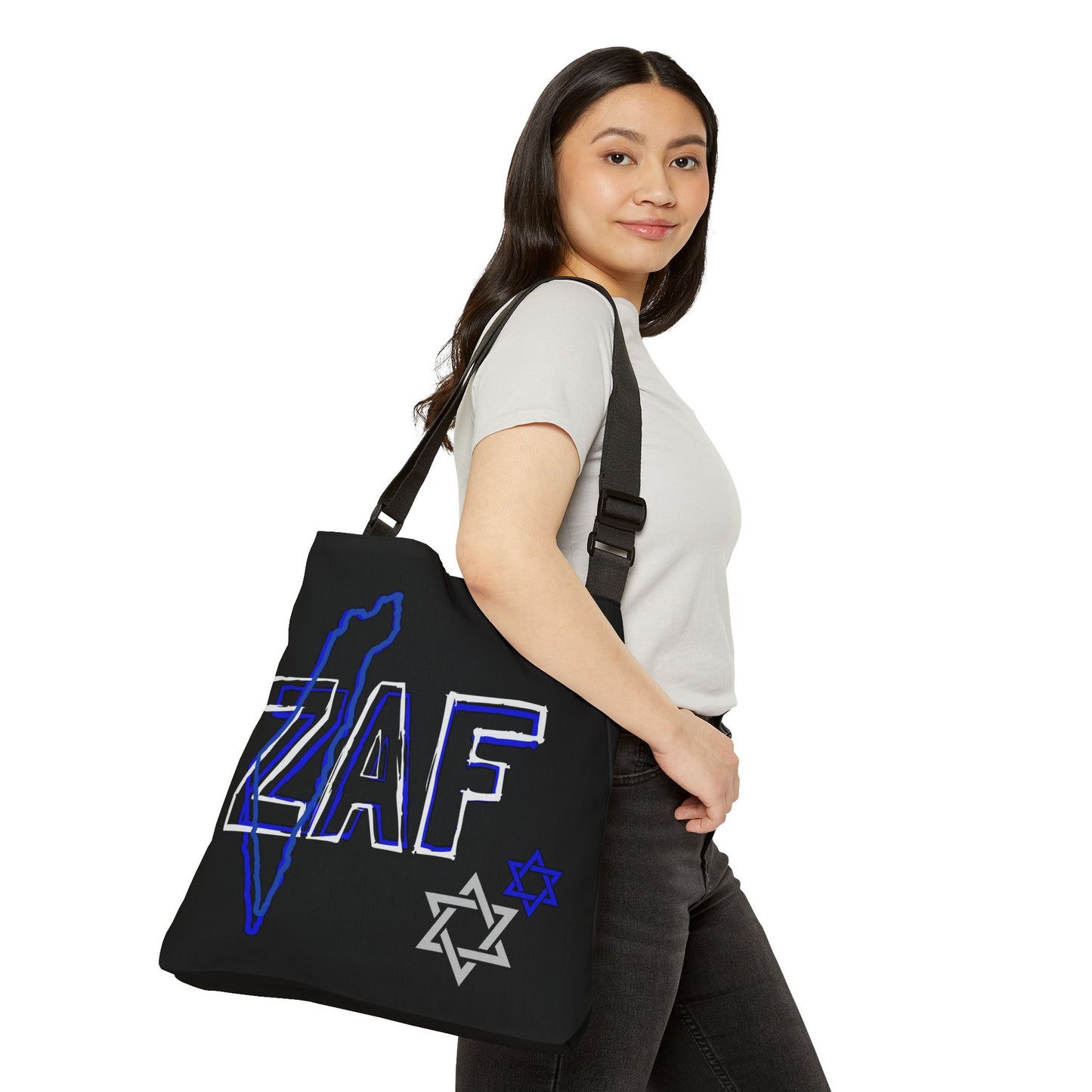 BAGS Zionist AF Queen warrior ZAF Adjustable Tote Bag