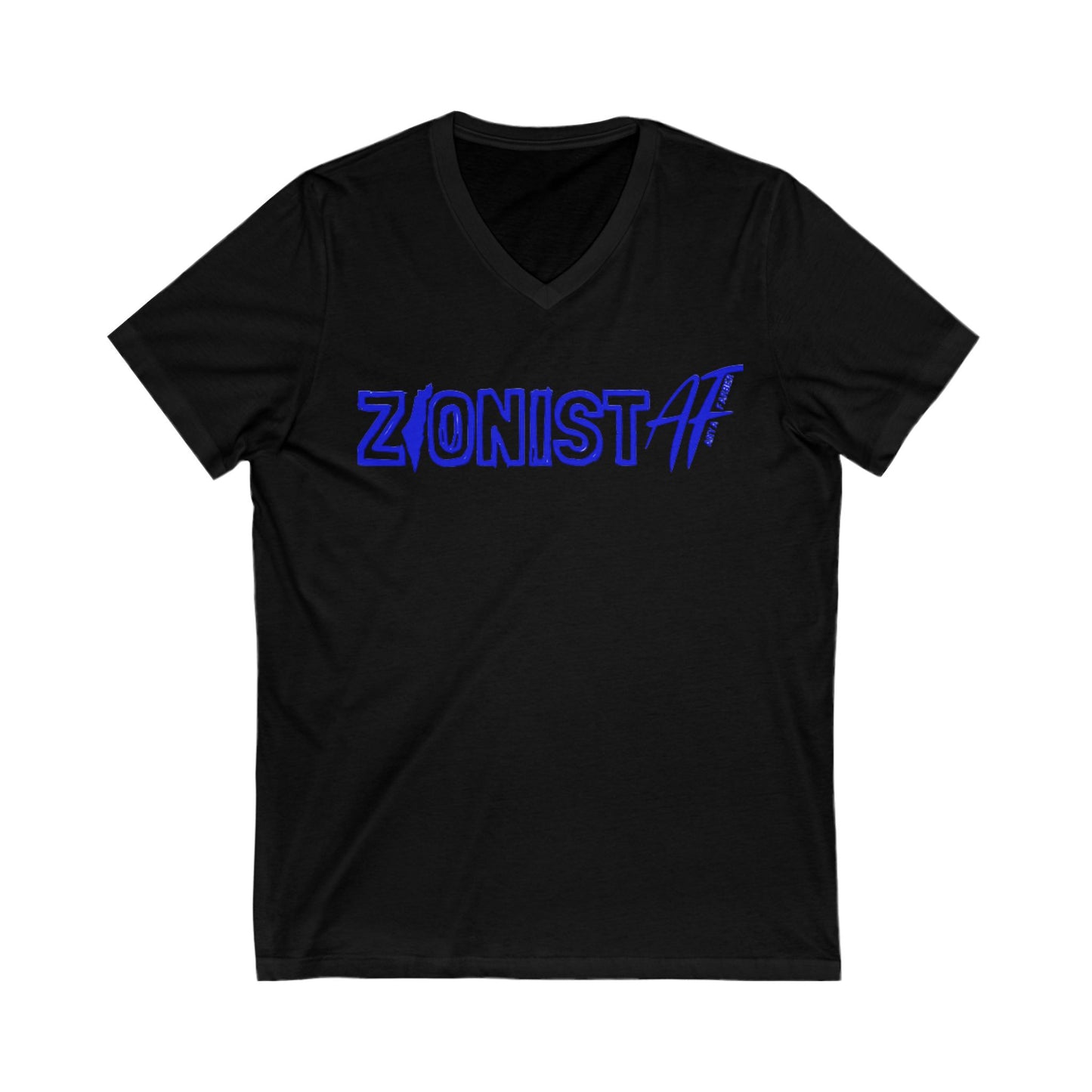 Zionist AF Jersey Short Sleeve V-Neck Tee