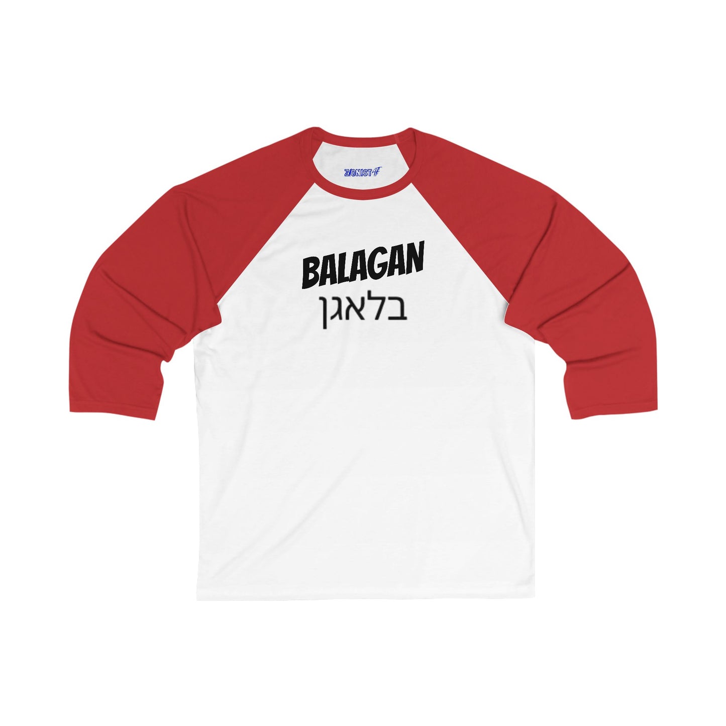 Zionist AF "Balagan" 3\4 Sleeve Baseball Tee