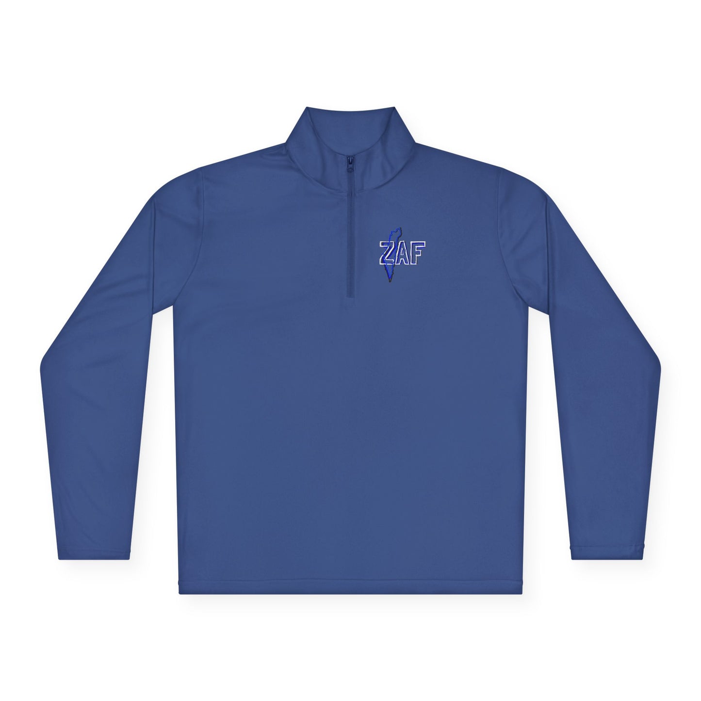 Zionist AF "From The River...Zionist AF ...ONLY way To Be" Quarter-Zip Pullover