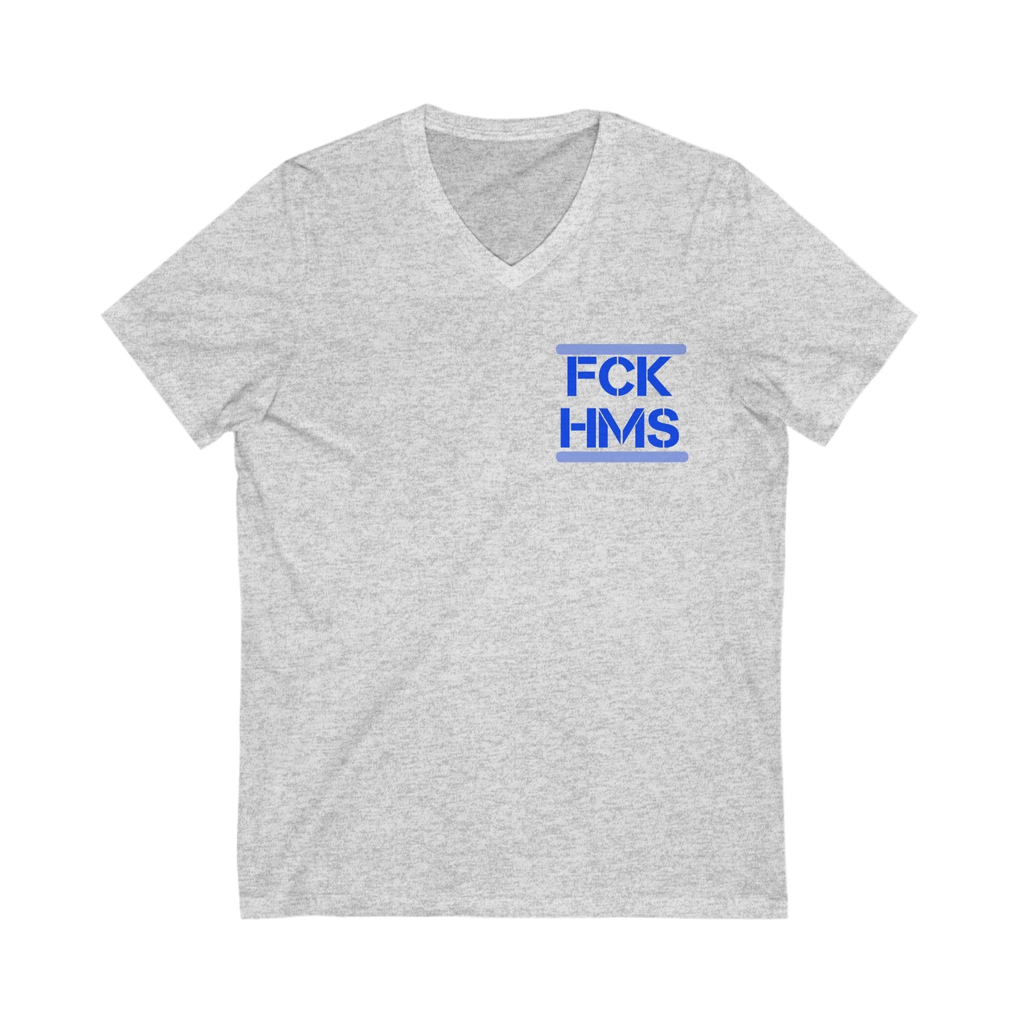 Zionist AF FCK HMS Jersey Short Sleeve V-Neck Tee