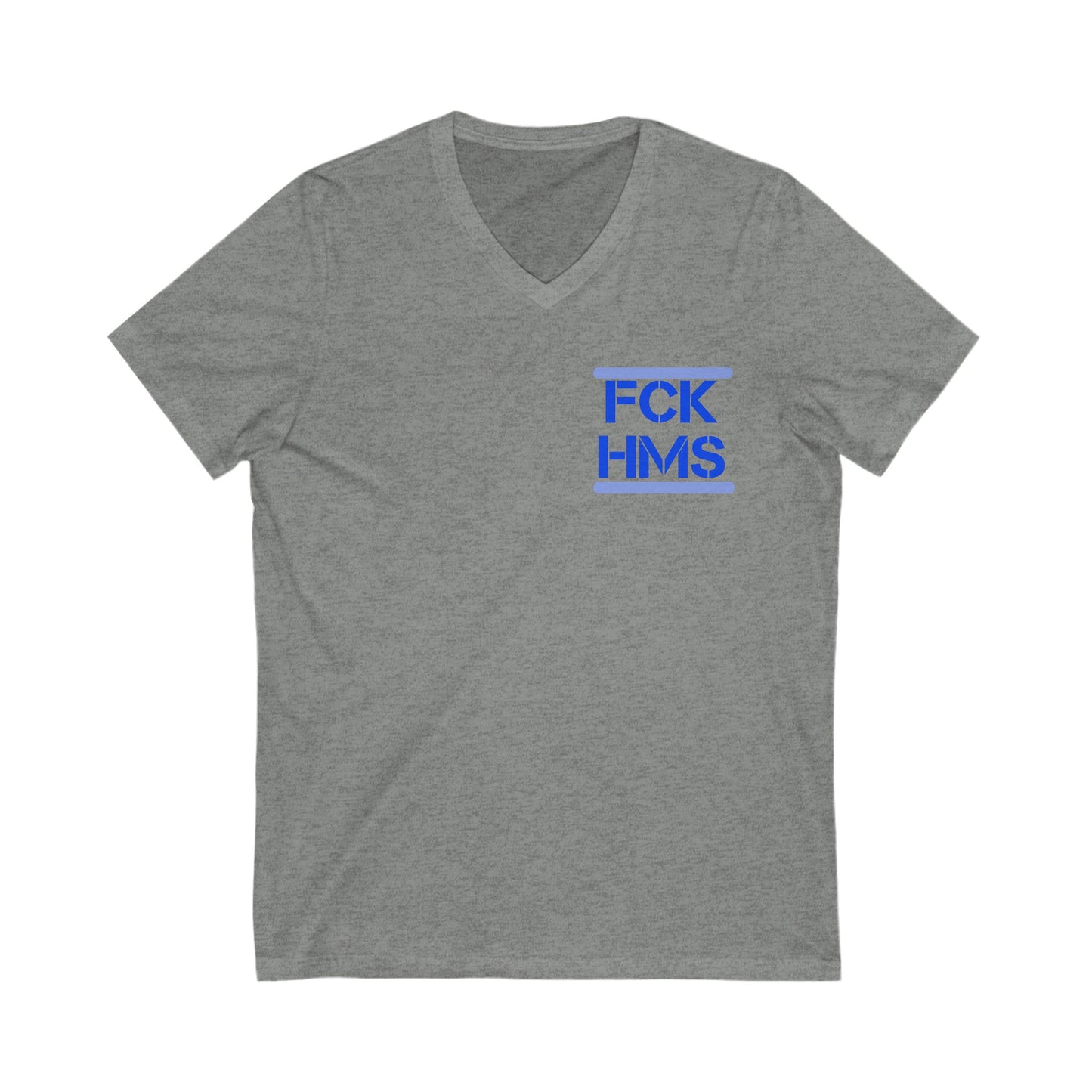 Zionist AF FCK HMS Jersey Short Sleeve V-Neck Tee