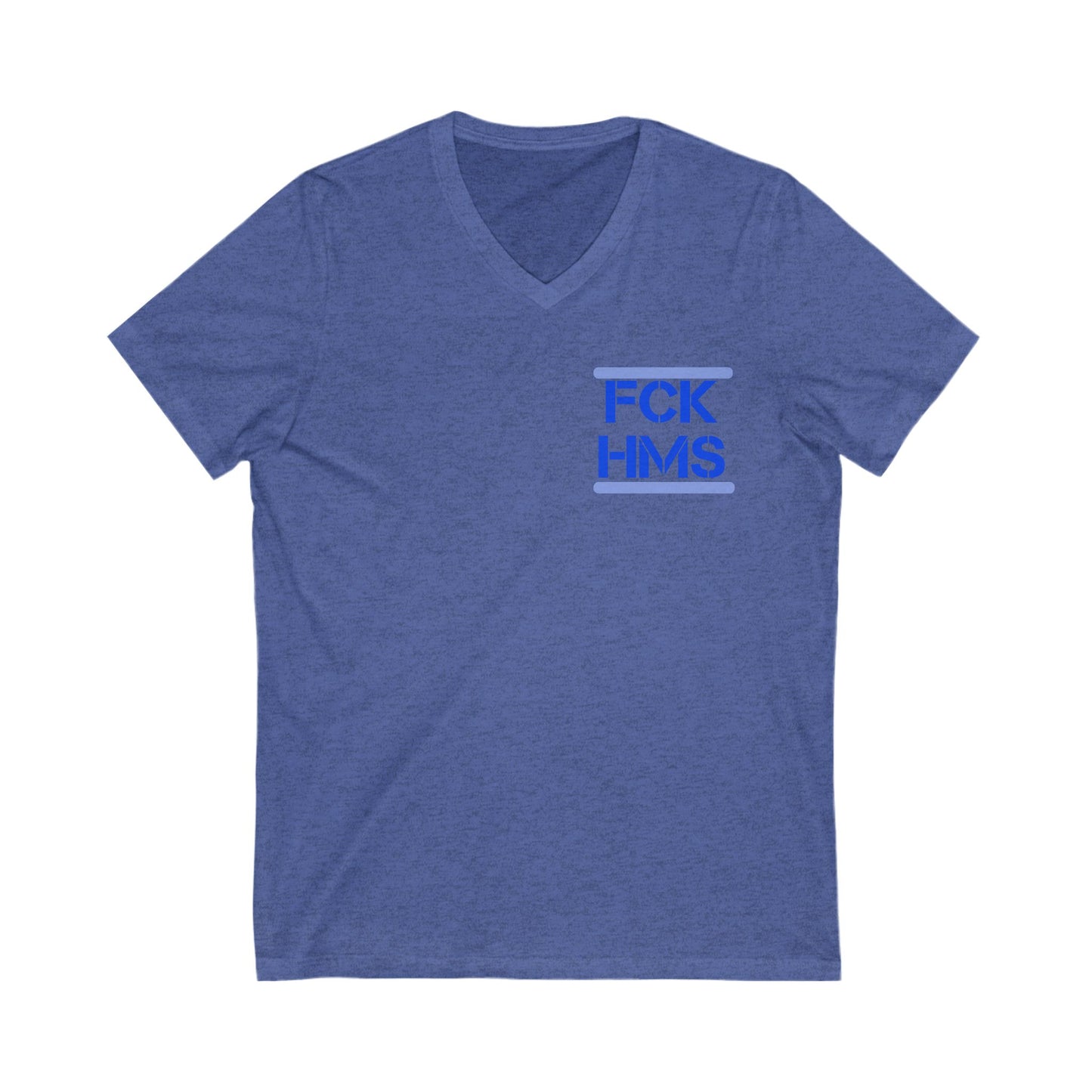 Zionist AF FCK HMS Jersey Short Sleeve V-Neck Tee