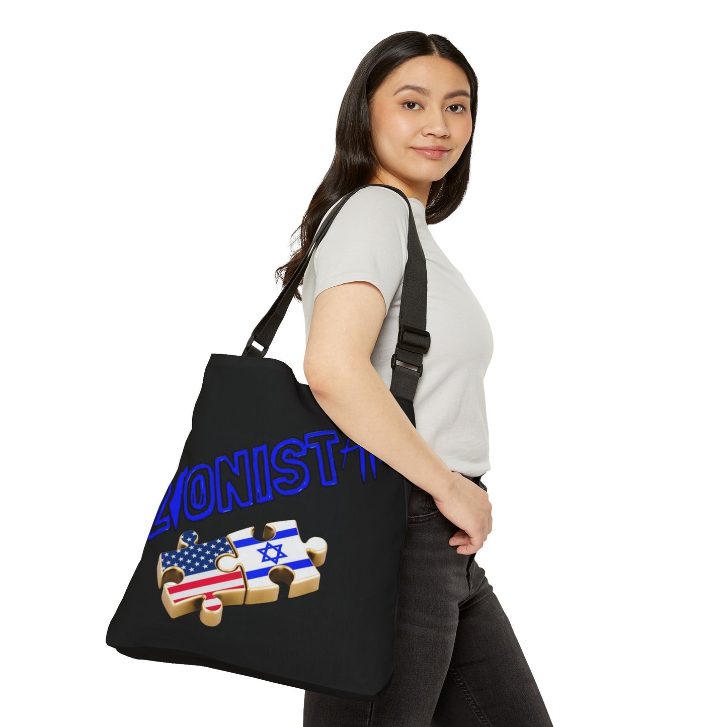 ZionistAF US/ISRAEL Adjustable Tote Bag