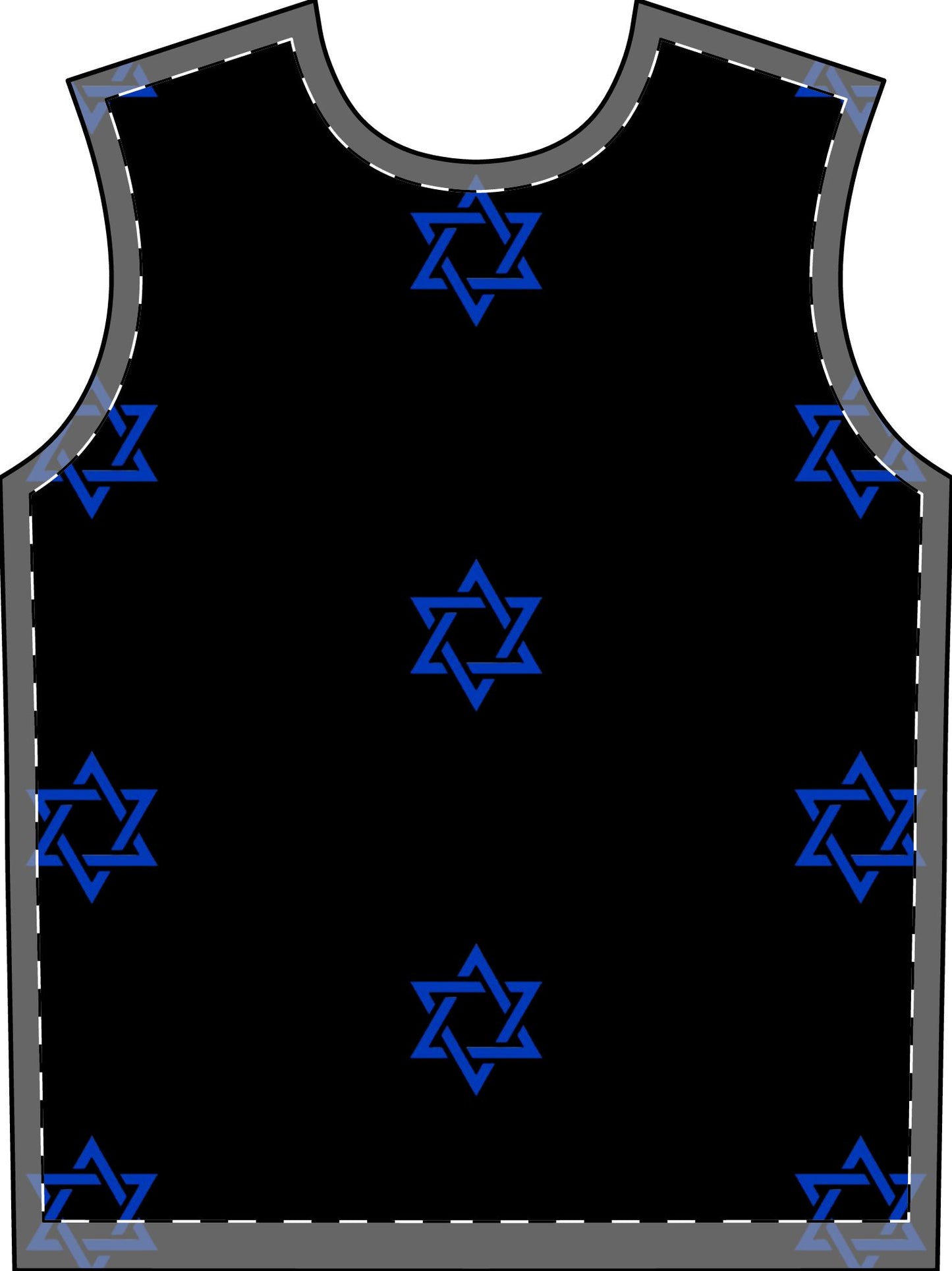 Men's Zionist AF Magan David Pajama Set (AOP)