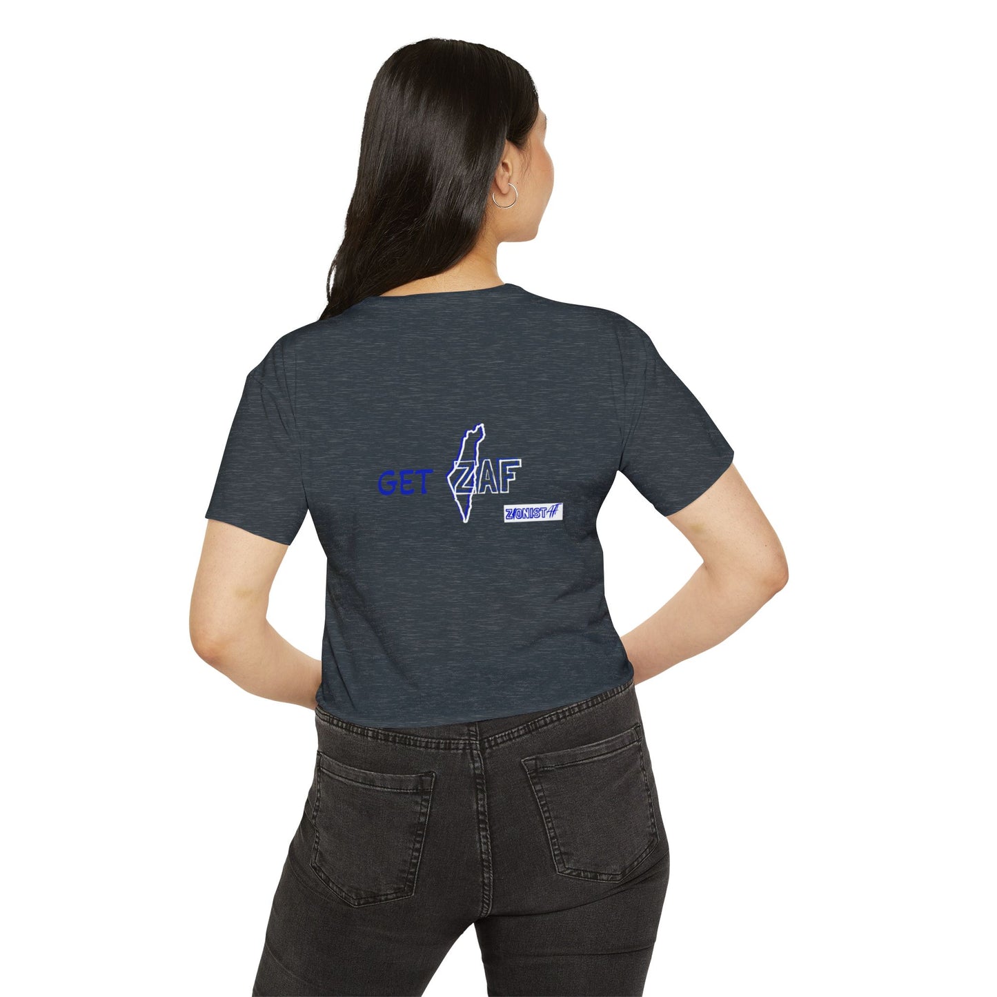 Women's Zionist AF "Living That ZAF Life" Crop Top