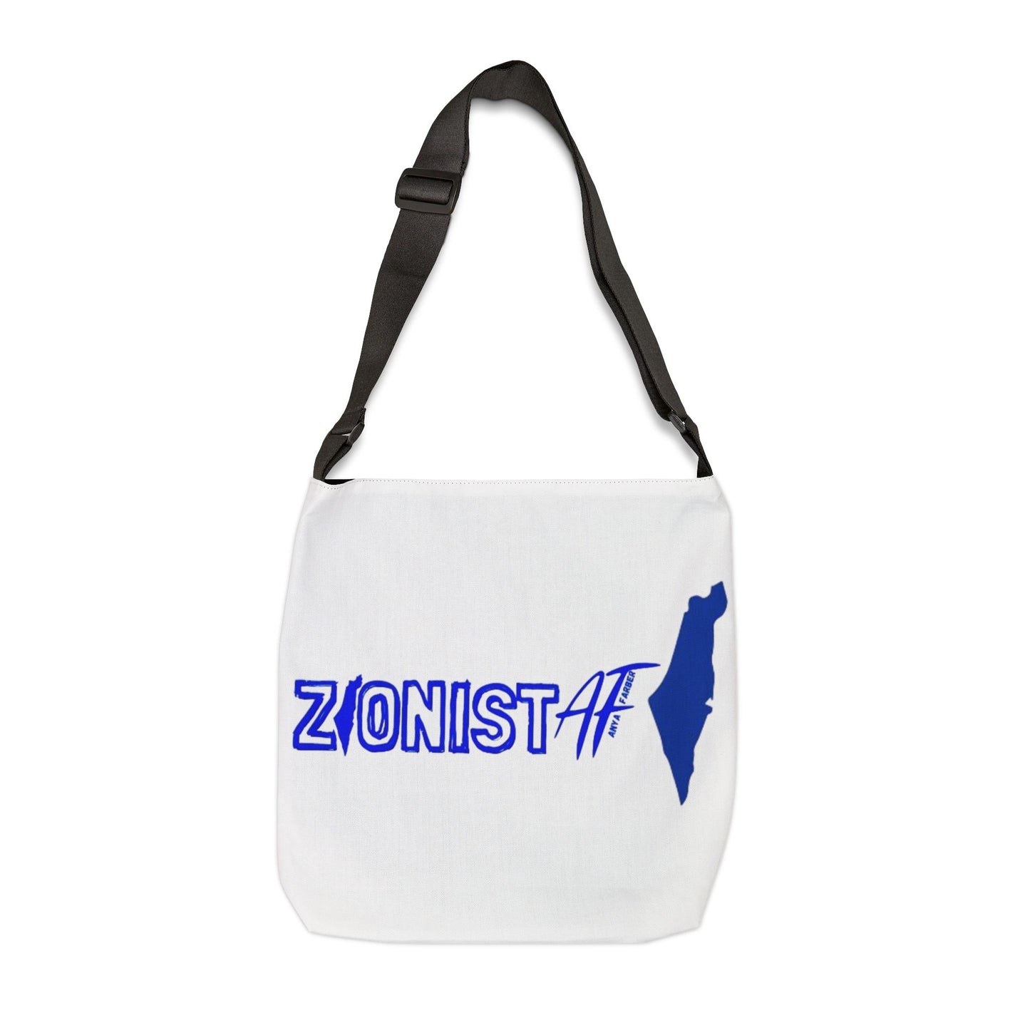 BAGS/TRAVEL Zionist AF "Map and Star "Adjustable Tote Bag