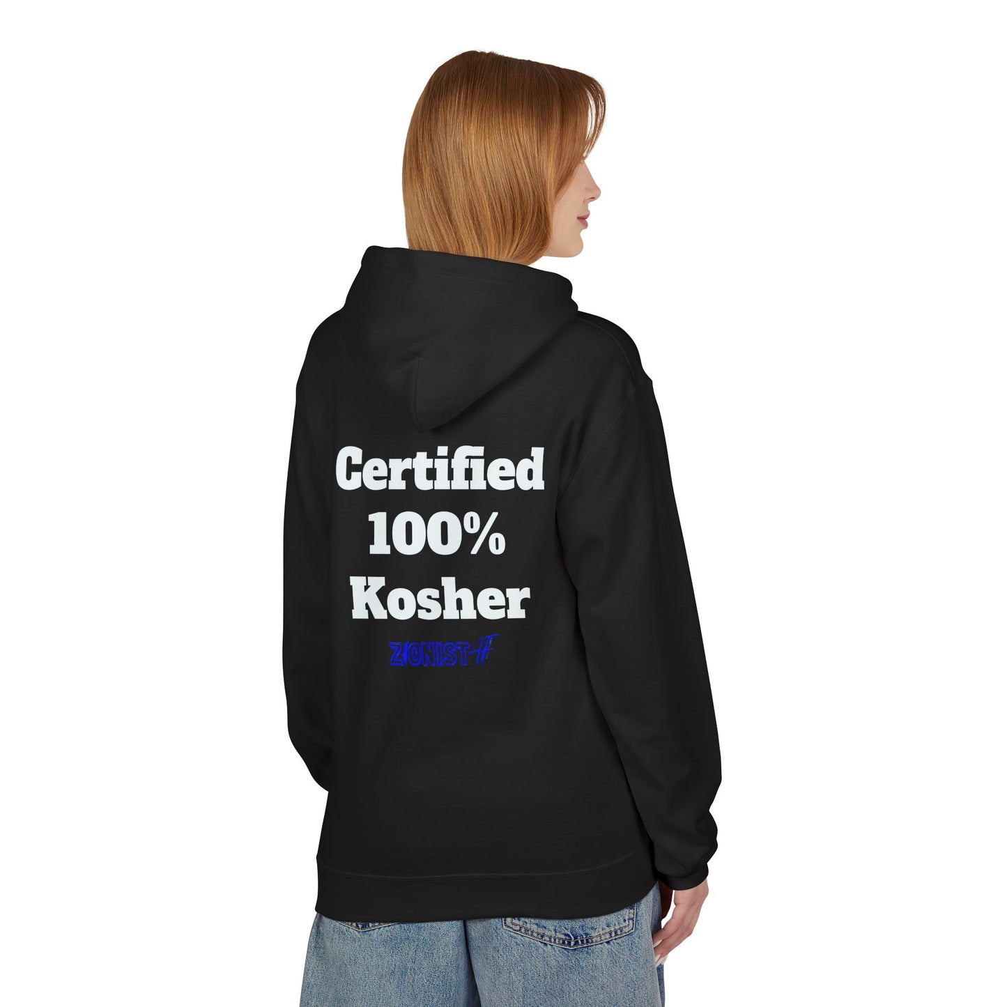 HOODIES "Kosher" Sweatshirt  Zionist AF Fleece Hoodie