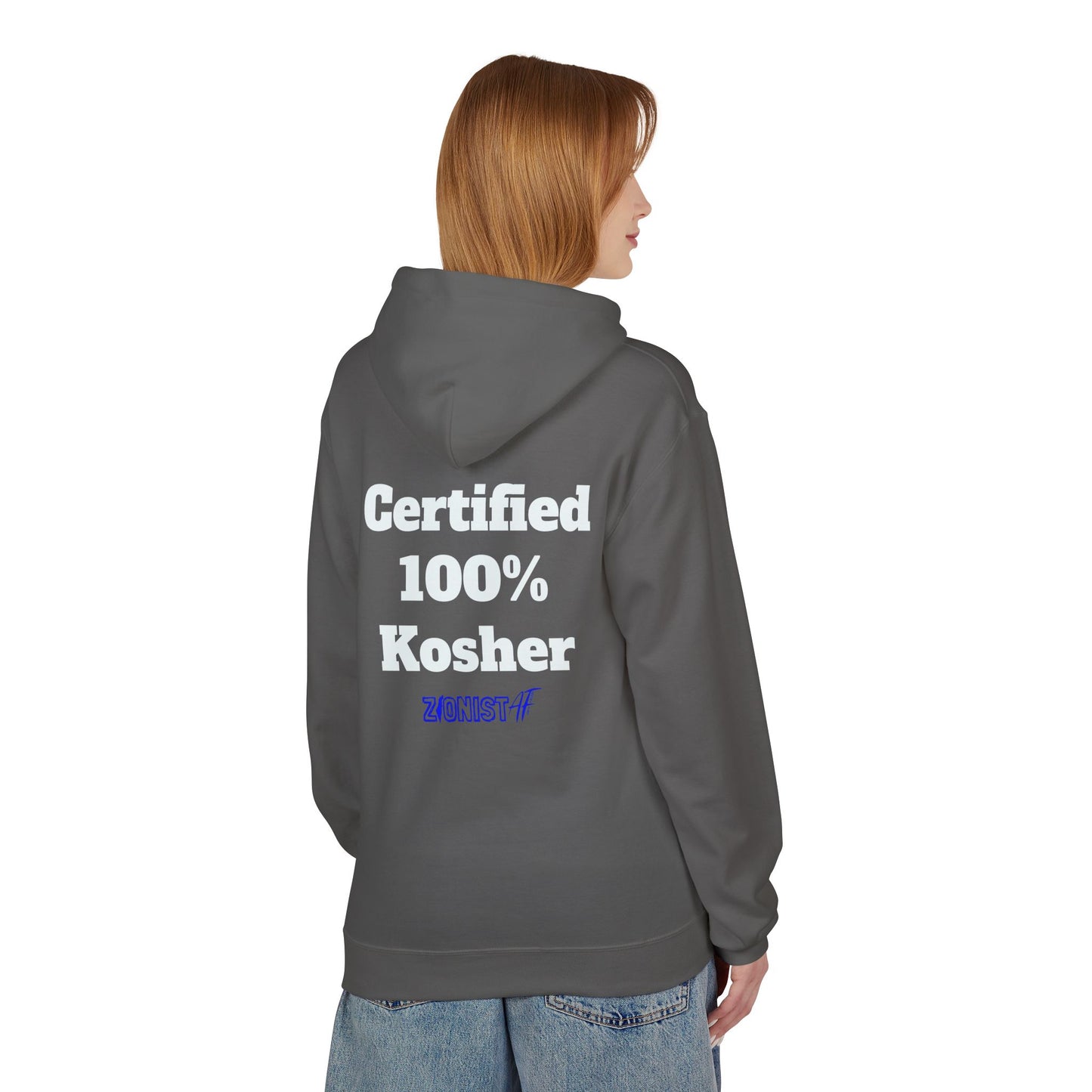 HOODIES "Kosher" Sweatshirt  Zionist AF Fleece Hoodie