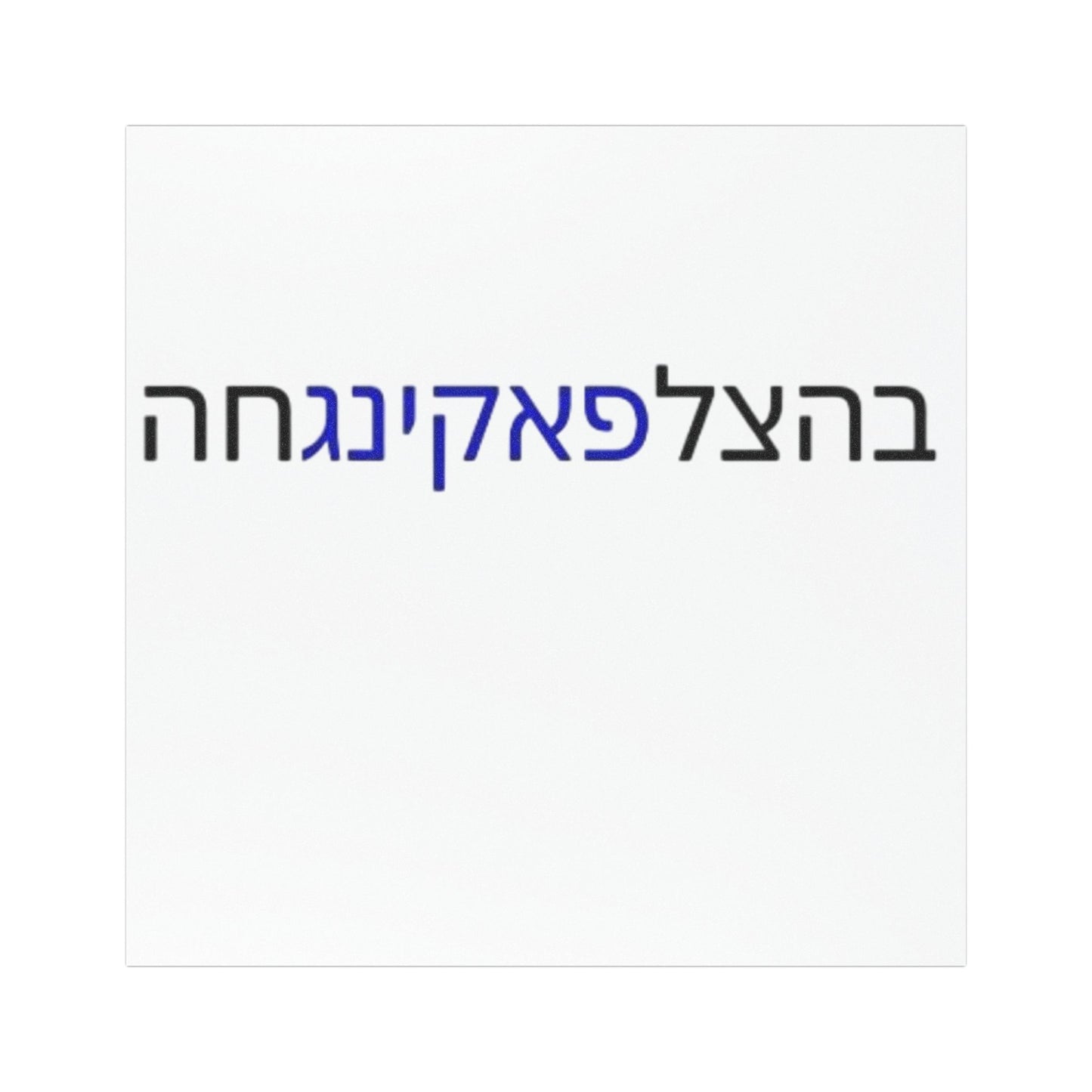 Zionist AF "Bahatzlifukingchah" Car Magnets