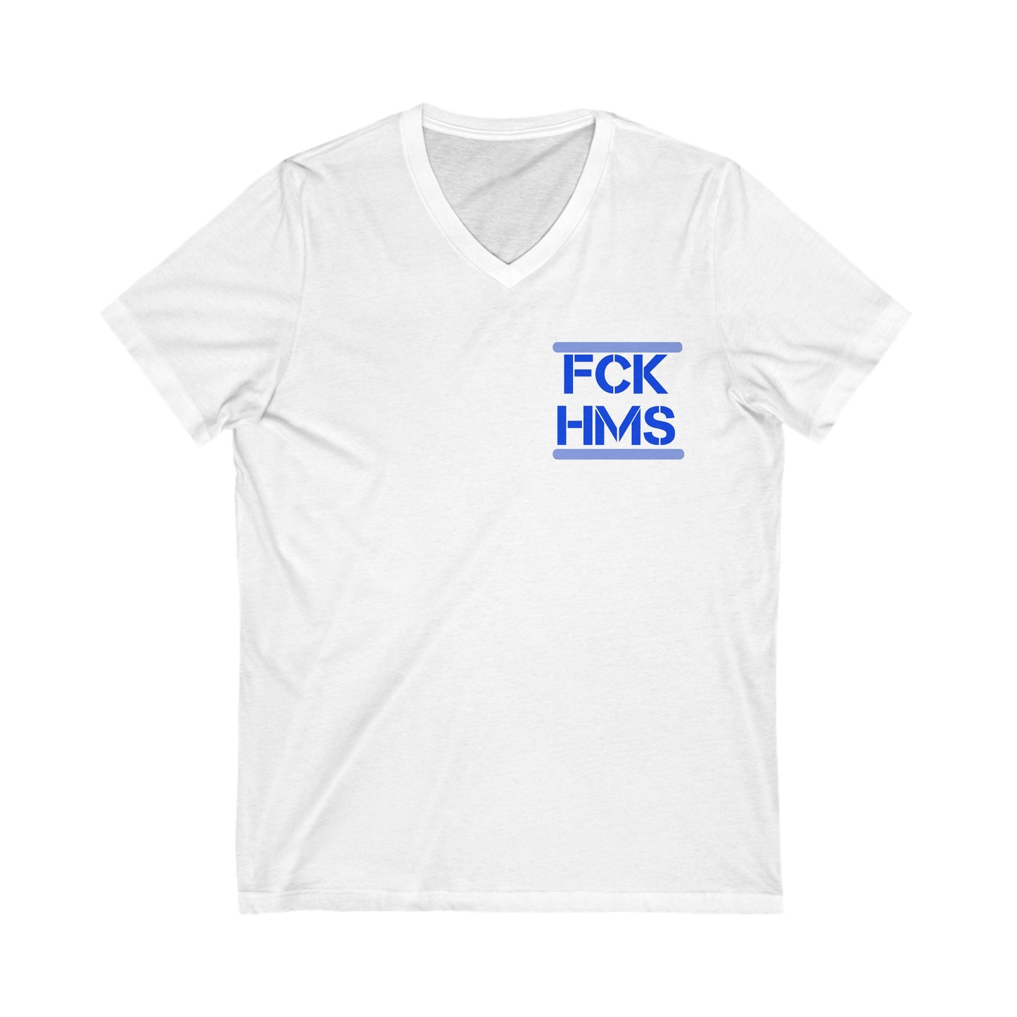 Zionist AF FCK HMS Jersey Short Sleeve V-Neck Tee