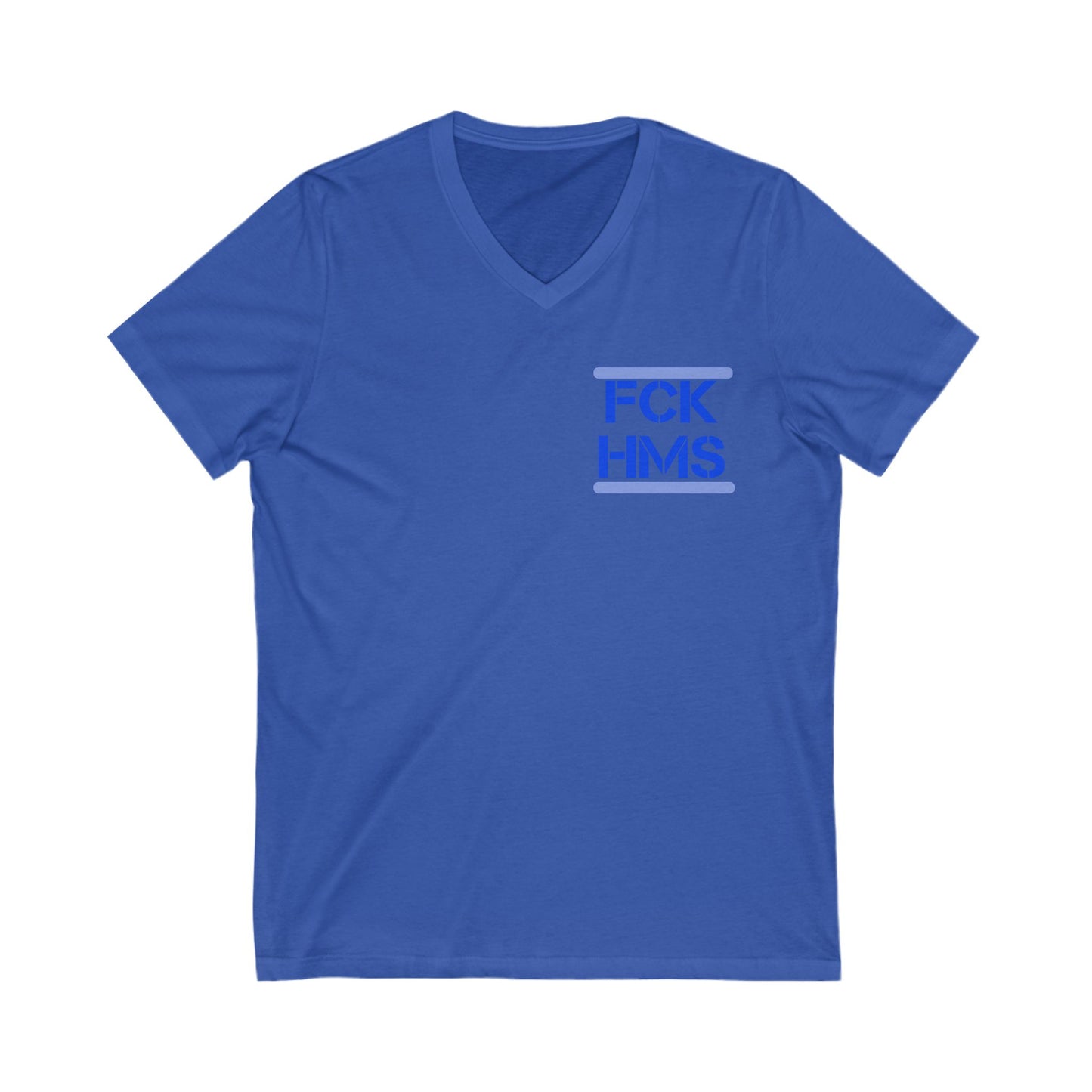 Zionist AF FCK HMS Jersey Short Sleeve V-Neck Tee