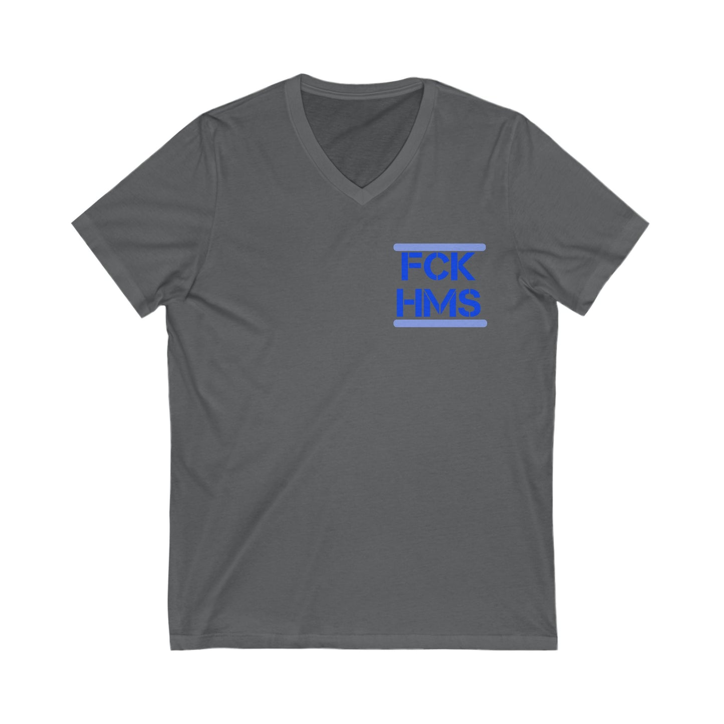 Zionist AF FCK HMS Jersey Short Sleeve V-Neck Tee