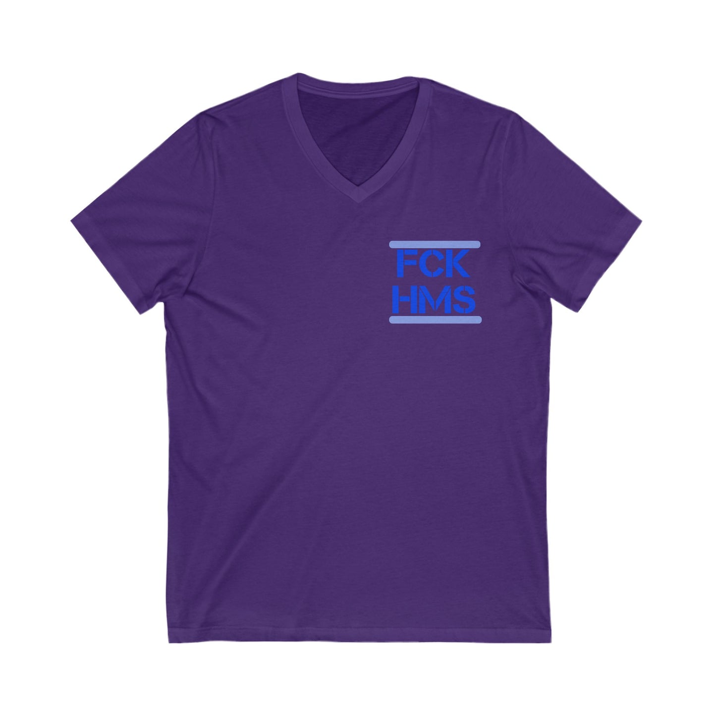 Zionist AF FCK HMS Jersey Short Sleeve V-Neck Tee