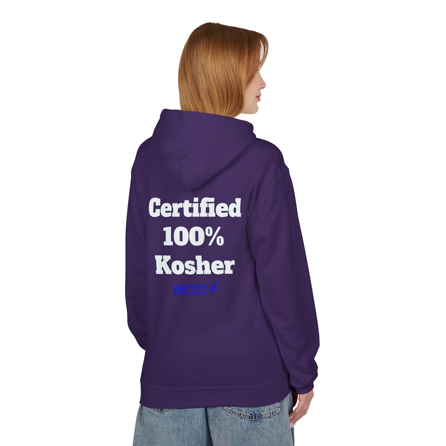 HOODIES "Kosher" Sweatshirt  Zionist AF Fleece Hoodie