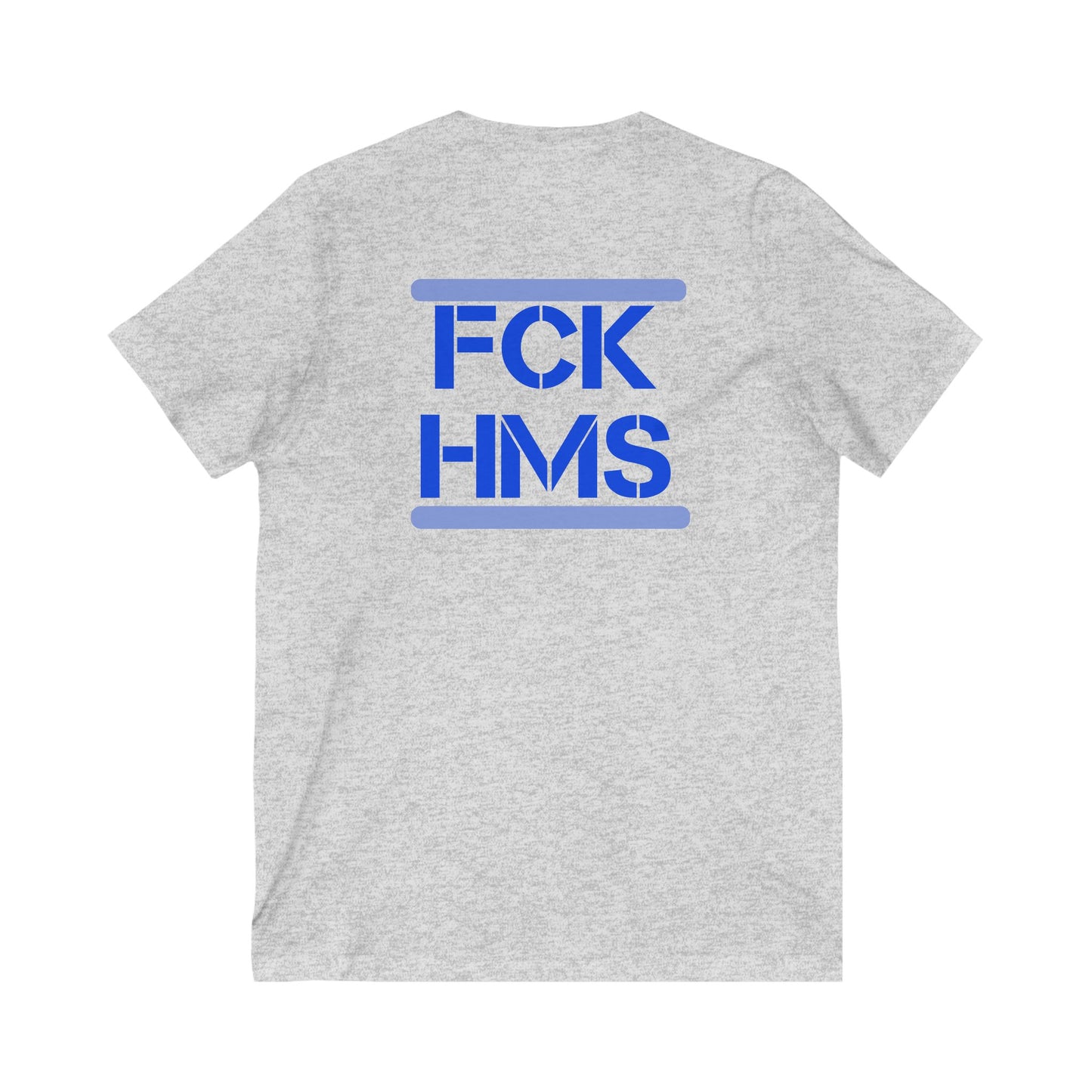 Zionist AF FCK HMS Jersey Short Sleeve V-Neck Tee