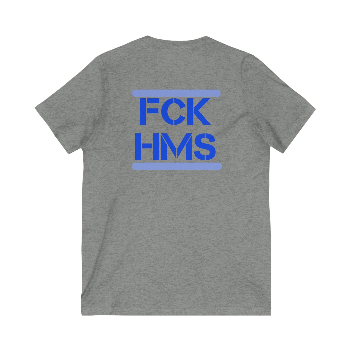 Zionist AF FCK HMS Jersey Short Sleeve V-Neck Tee