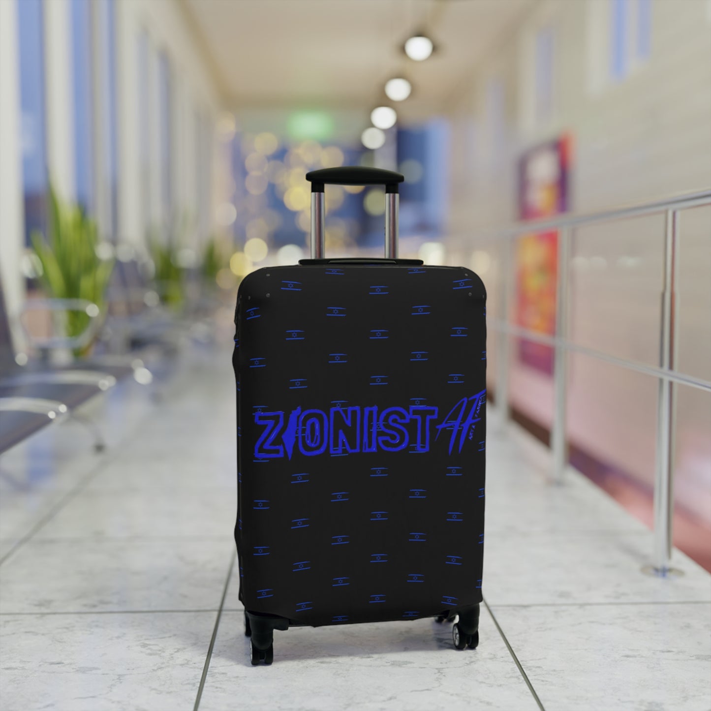 BAGS/TRAVEL Zionist AF Luggage Cover Black