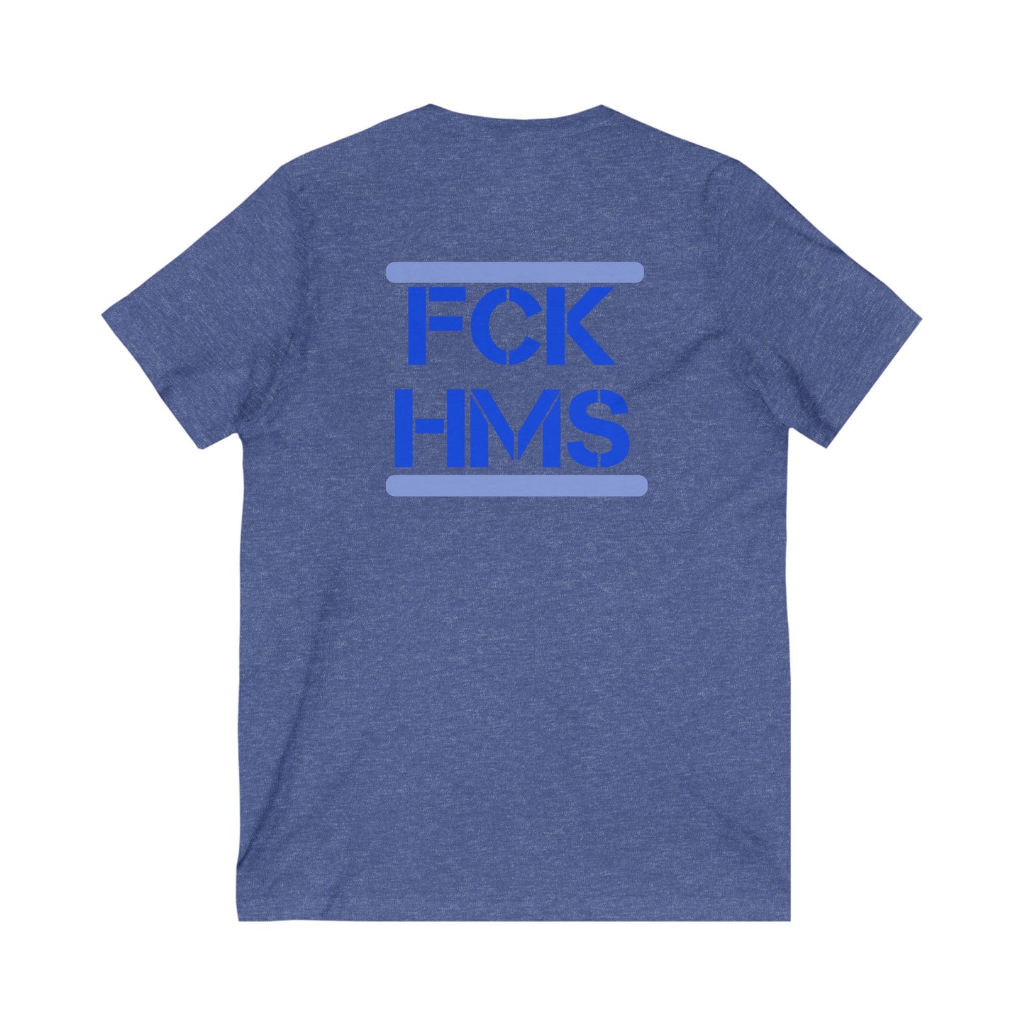 Zionist AF FCK HMS Jersey Short Sleeve V-Neck Tee