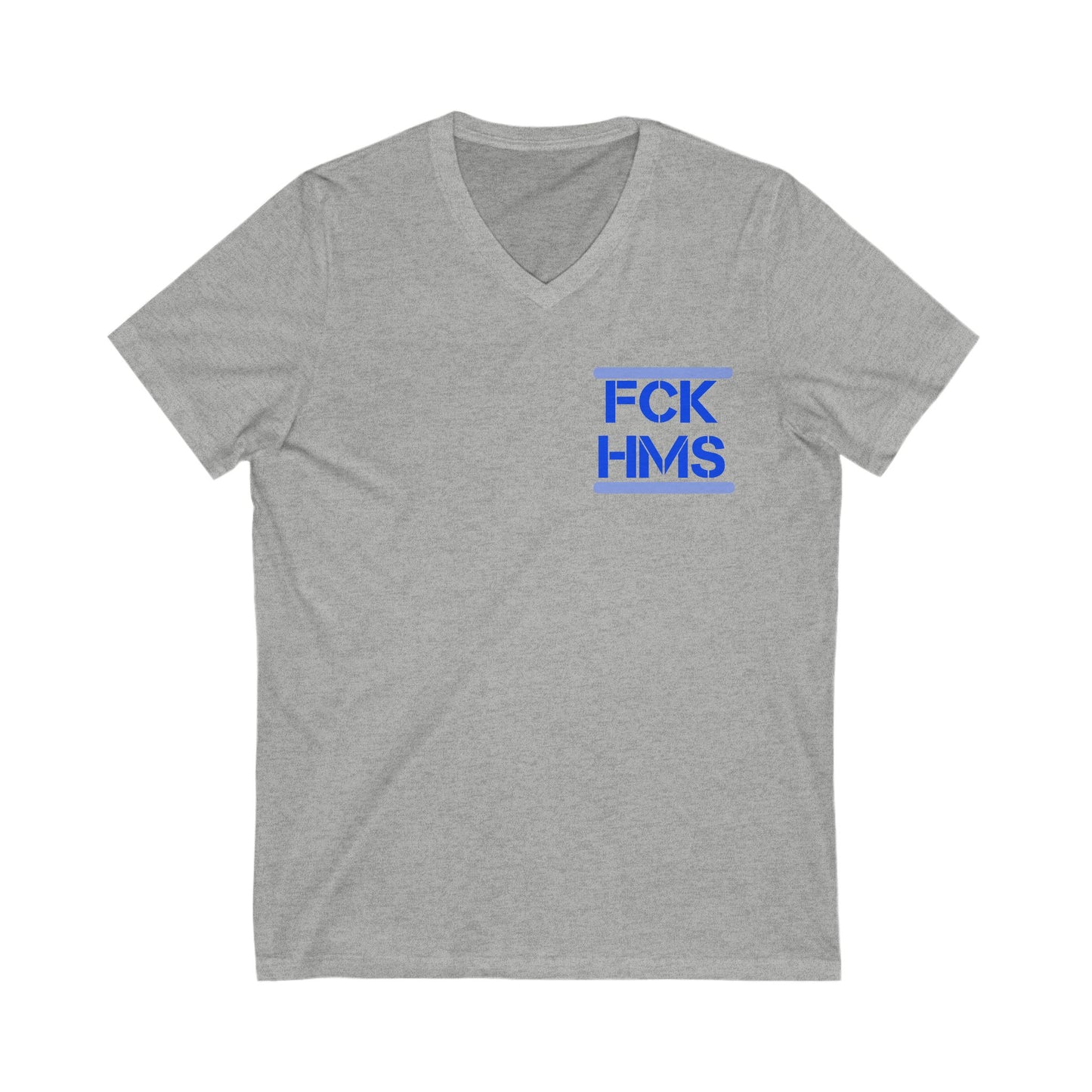 Zionist AF FCK HMS Jersey Short Sleeve V-Neck Tee