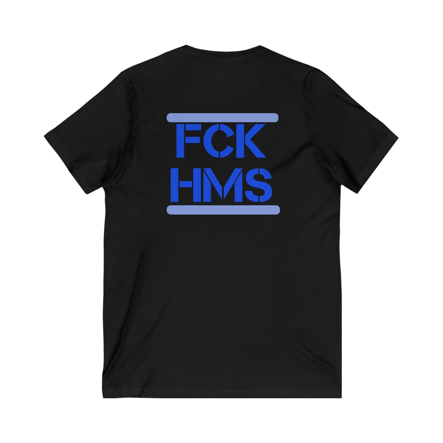 Zionist AF FCK HMS Jersey Short Sleeve V-Neck Tee