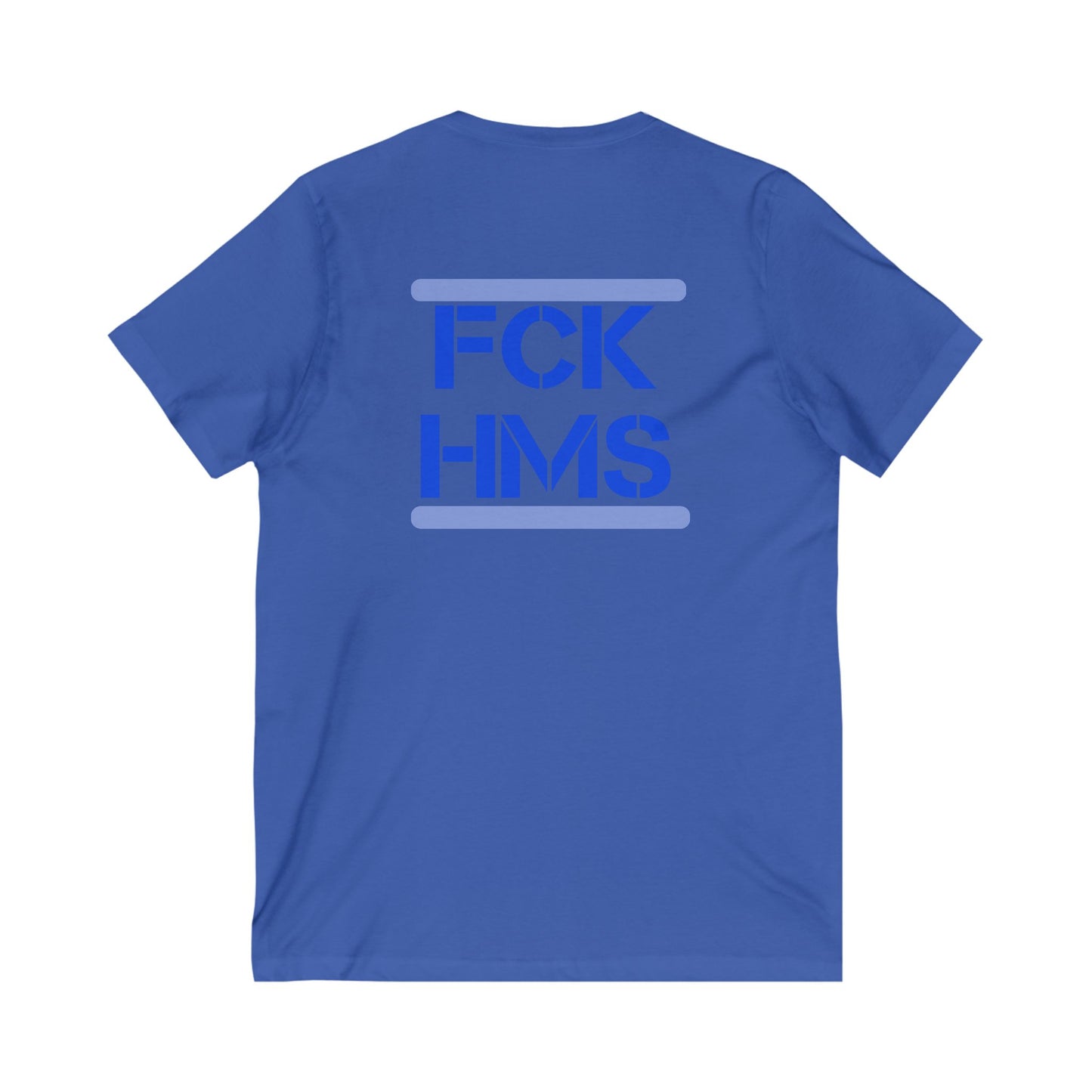 Zionist AF FCK HMS Jersey Short Sleeve V-Neck Tee