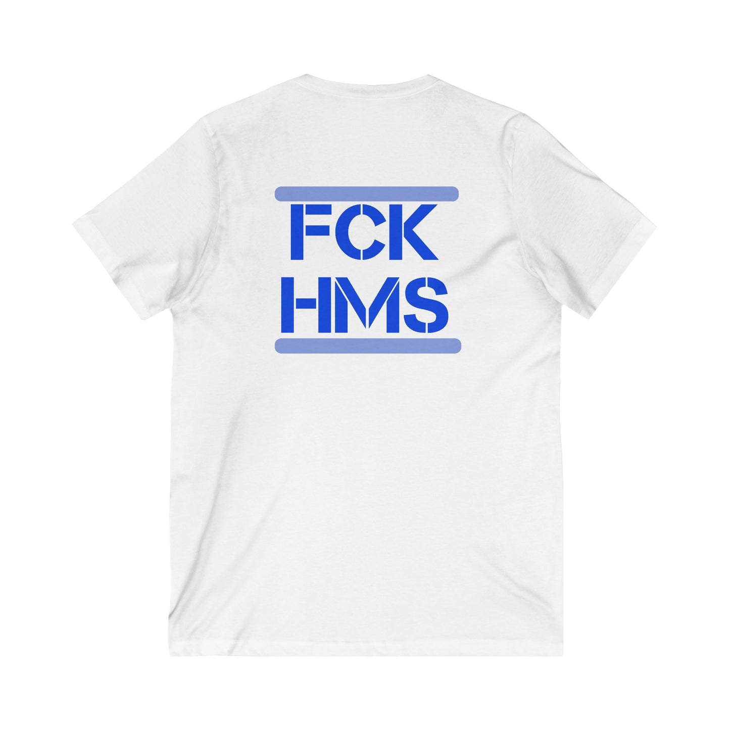 Zionist AF FCK HMS Jersey Short Sleeve V-Neck Tee